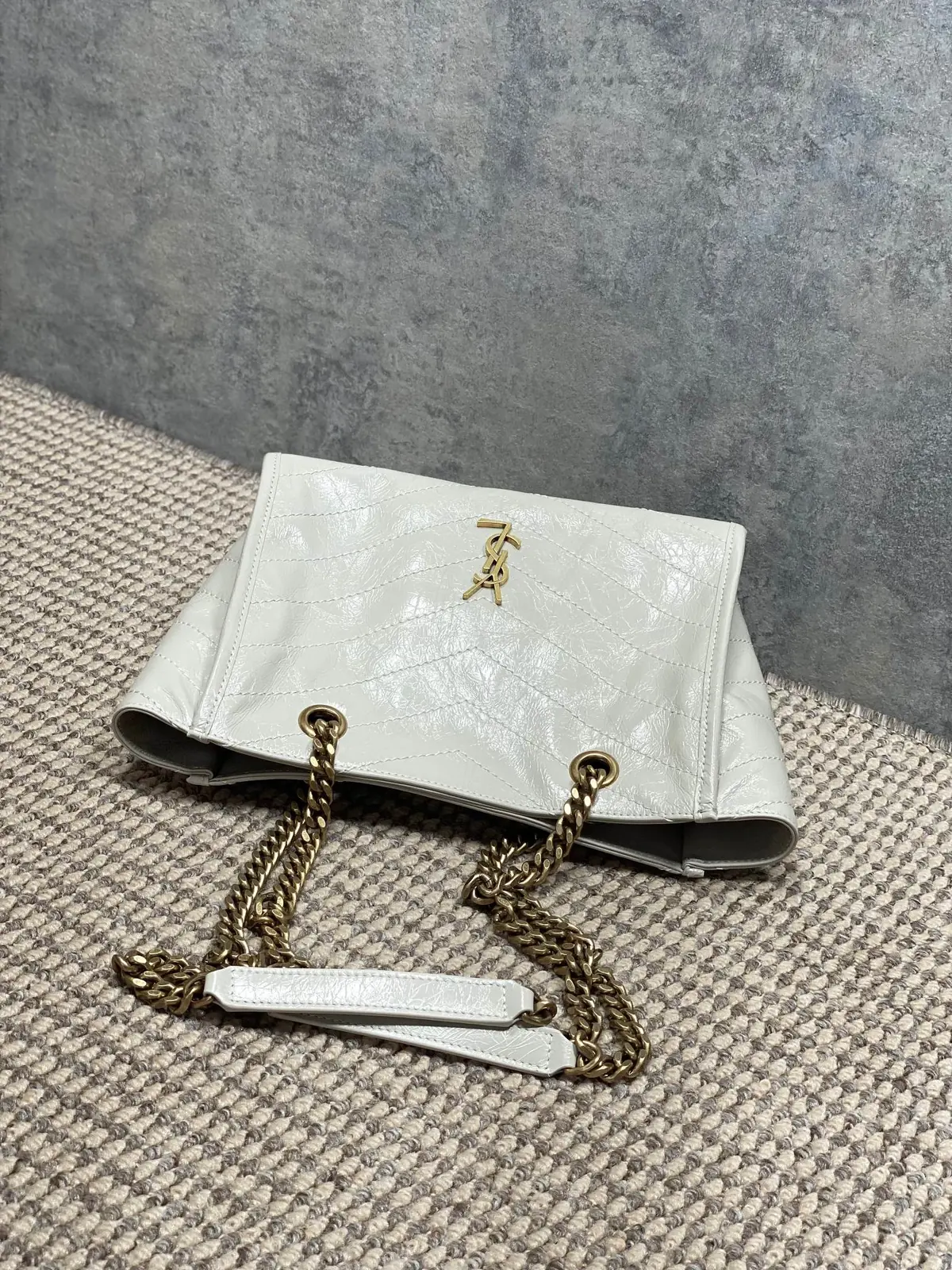 YSL Style Black Leather Tote Bag Lookbook Reference image 5