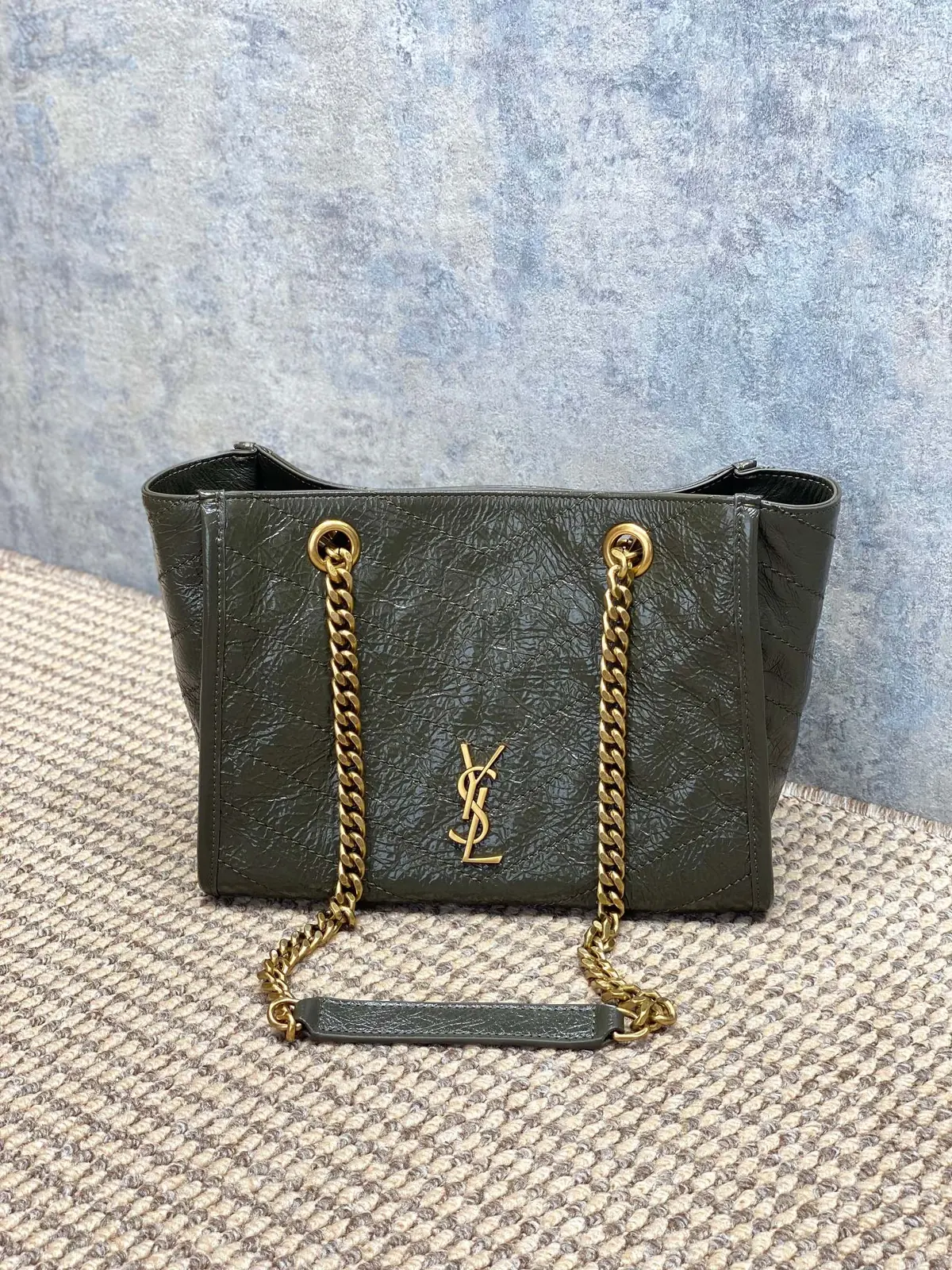 YSL Style Black Leather Tote Bag Lookbook Reference image 1