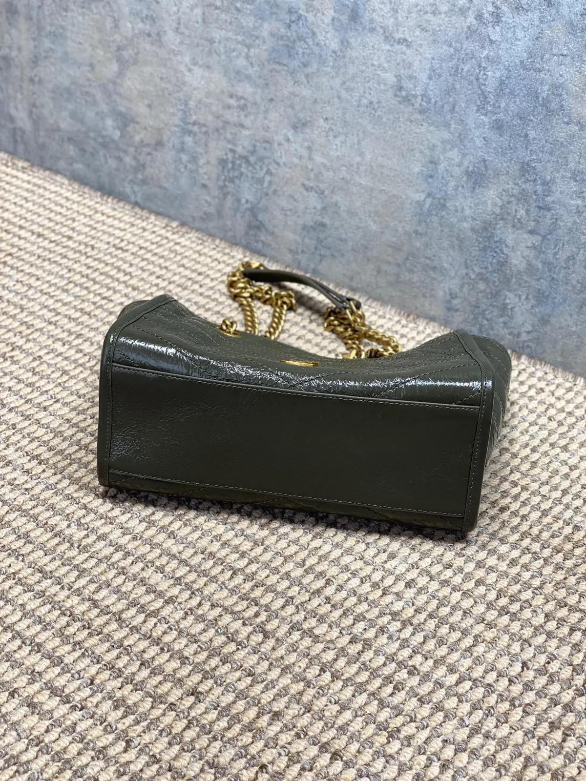 YSL Style Black Leather Tote Bag Lookbook Reference image 4