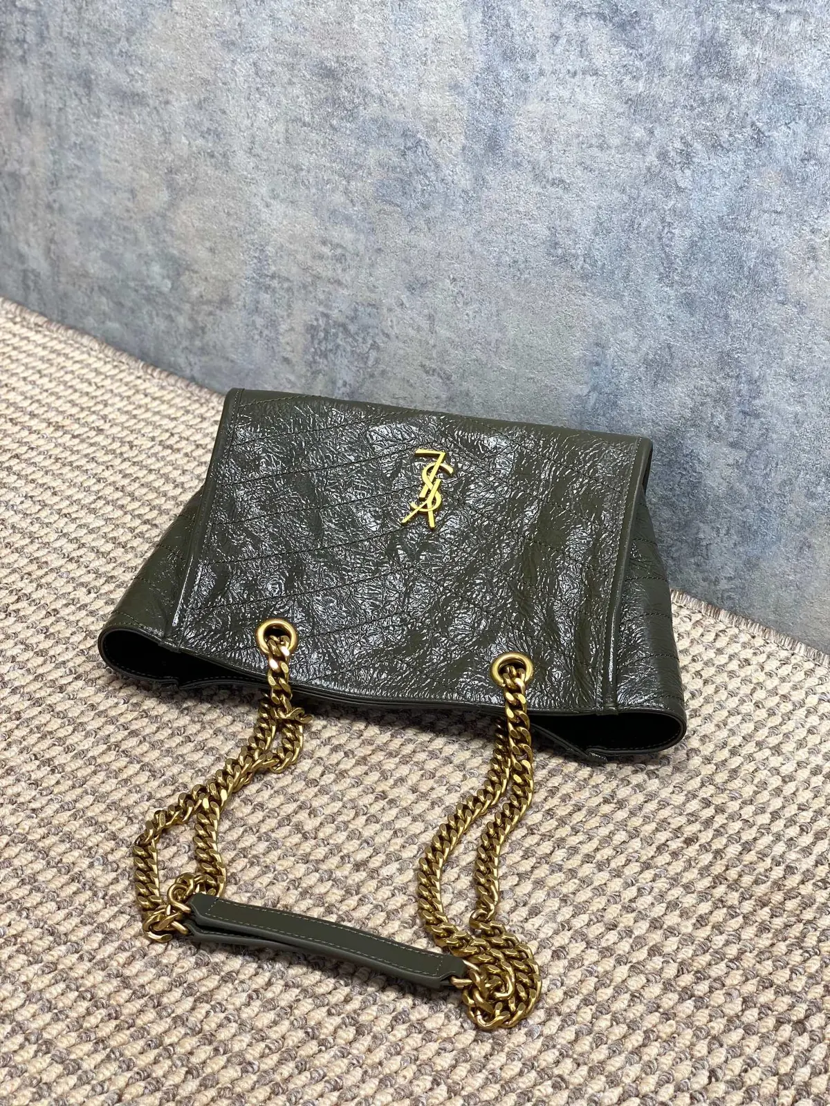 YSL Style Black Leather Tote Bag Lookbook Reference image 5