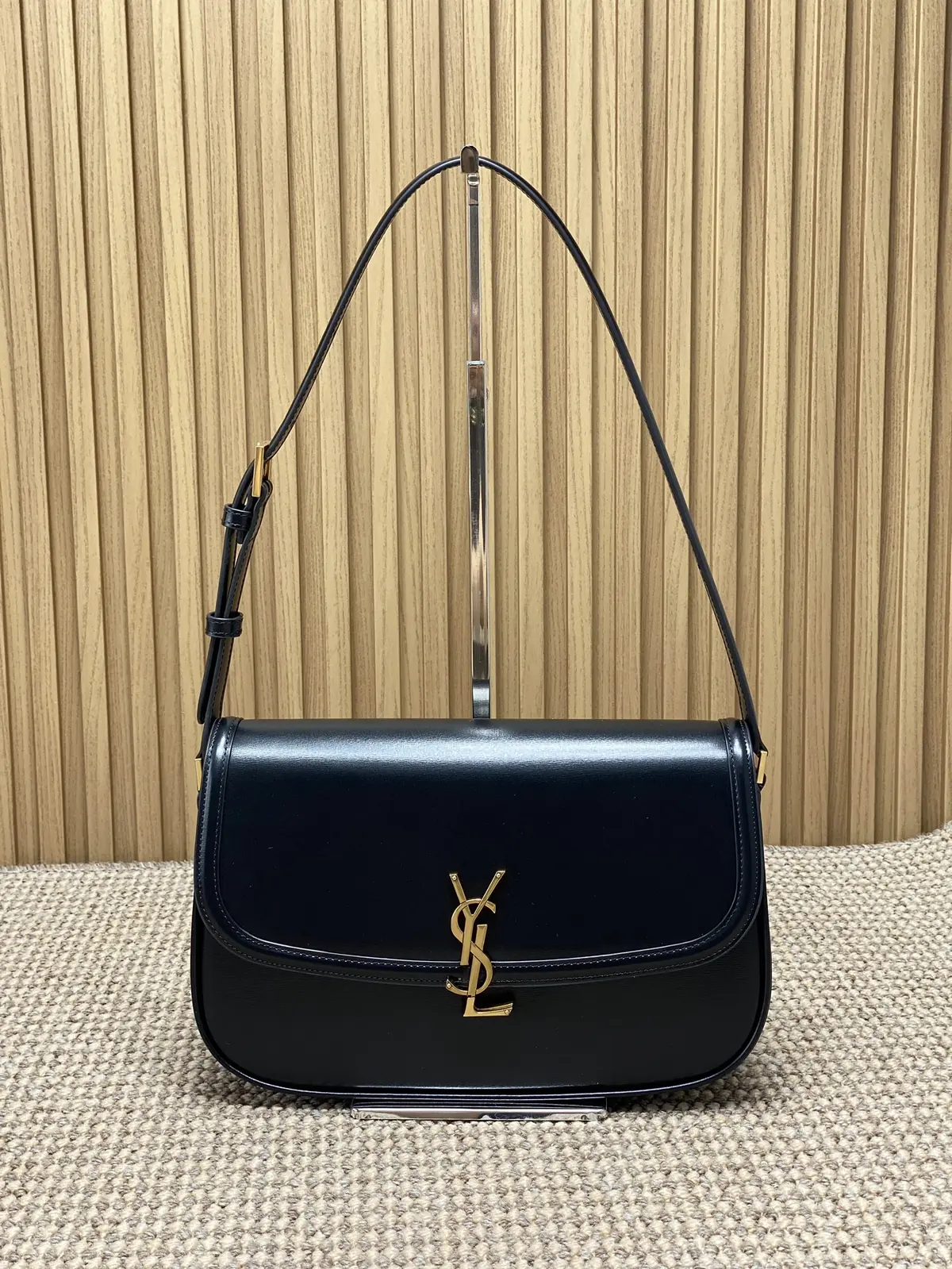 YSL Style Gold Leather Shoulder Bag Lookbook Reference image 1