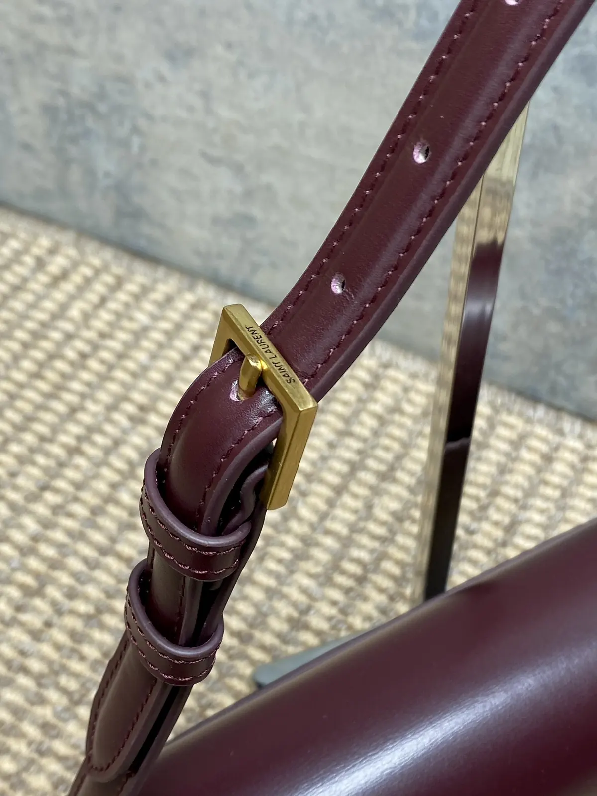 YSL Style Gold Leather Shoulder Bag Lookbook Reference image 6