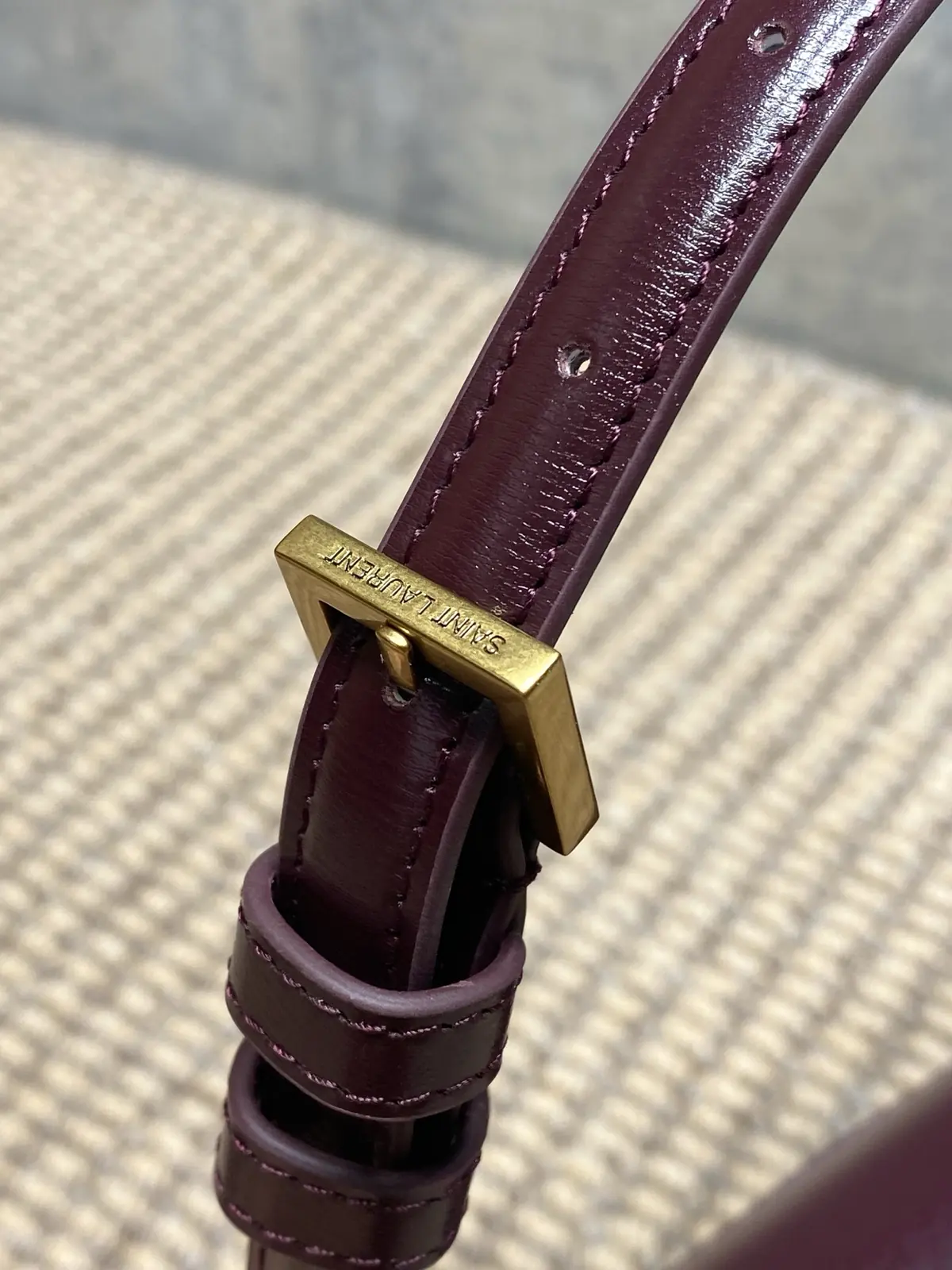 YSL Style Gold Leather Shoulder Bag Lookbook Reference image 6