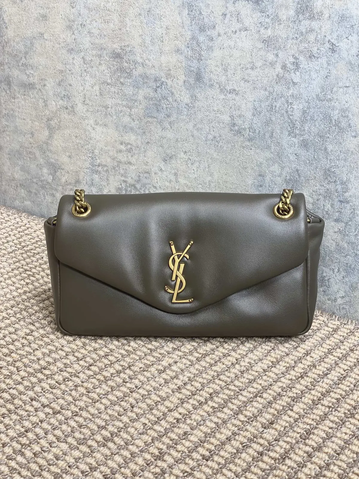 YSL Style Gold Leather Wallet Lookbook Reference image 1