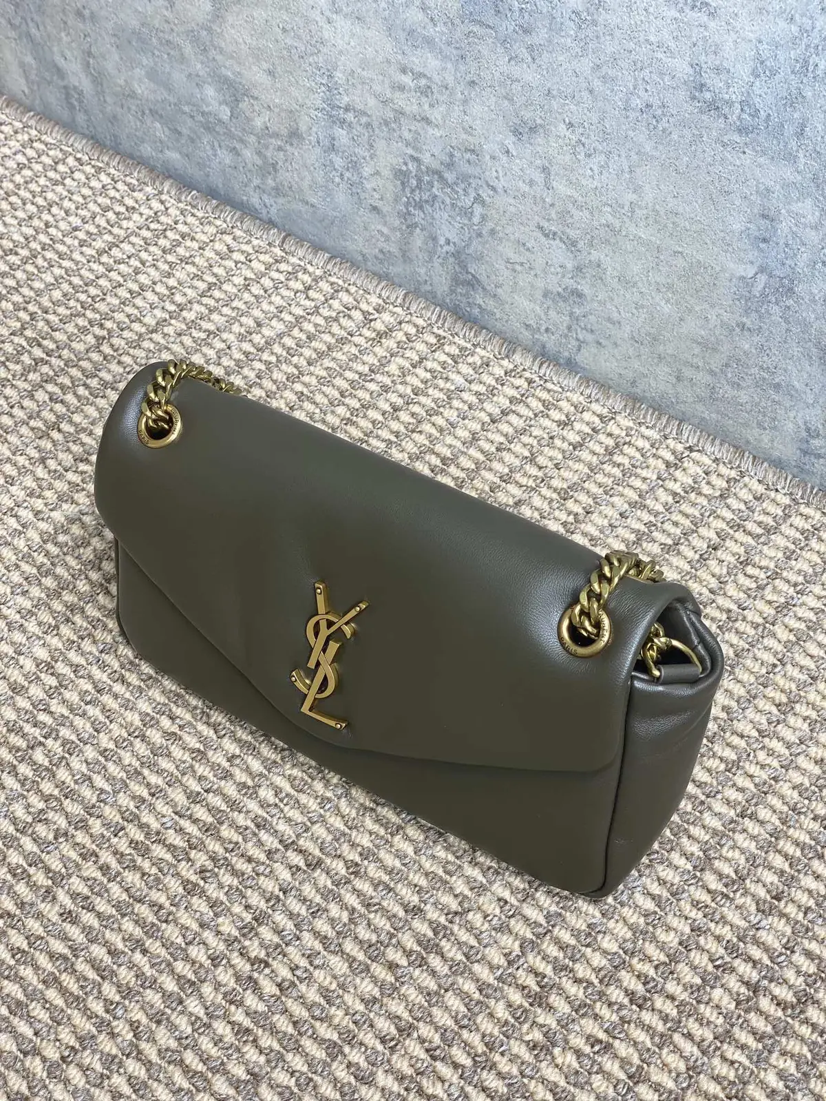 YSL Style Gold Leather Wallet Lookbook Reference image 4