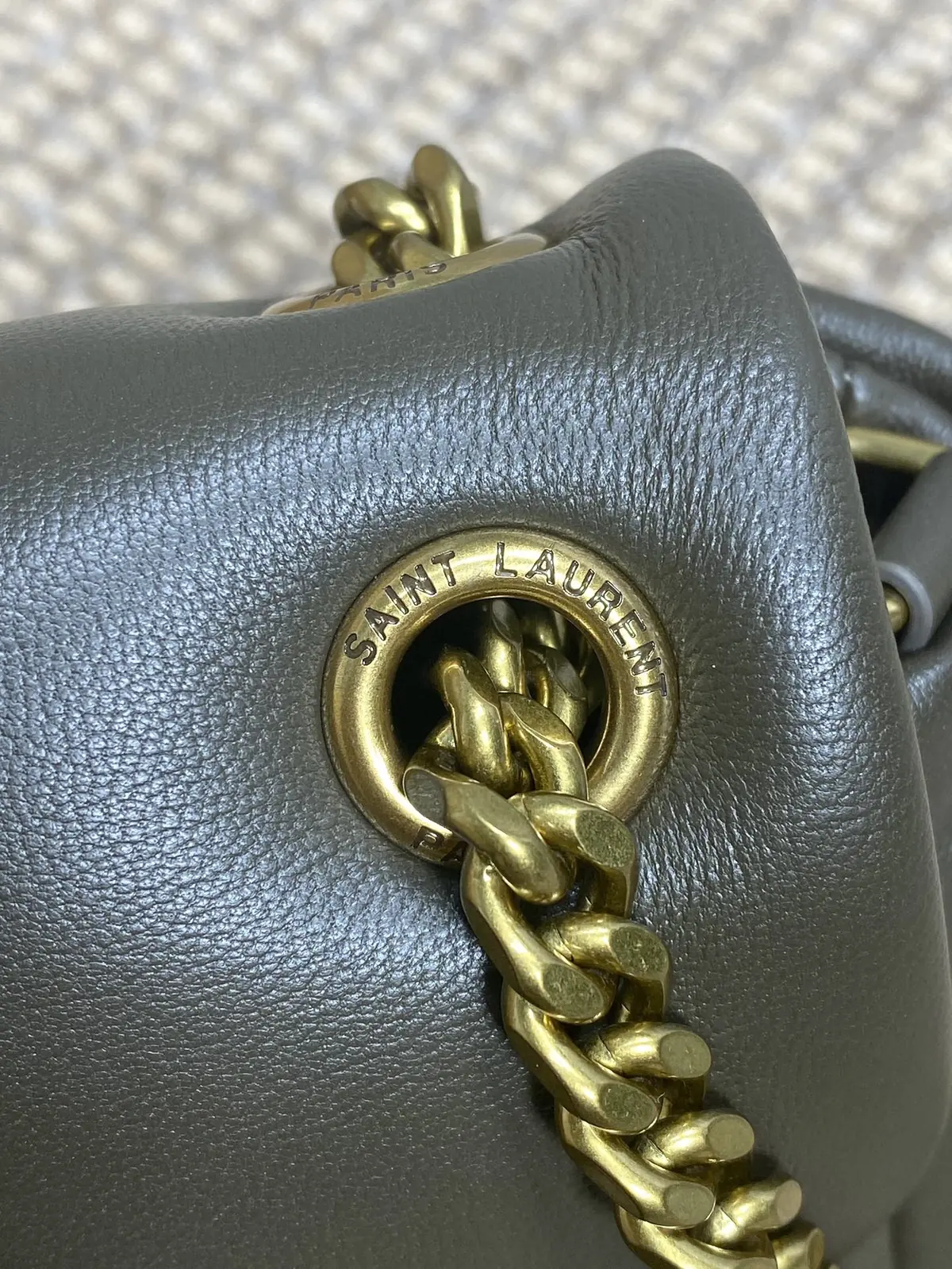 YSL Style Gold Leather Wallet Lookbook Reference image 6