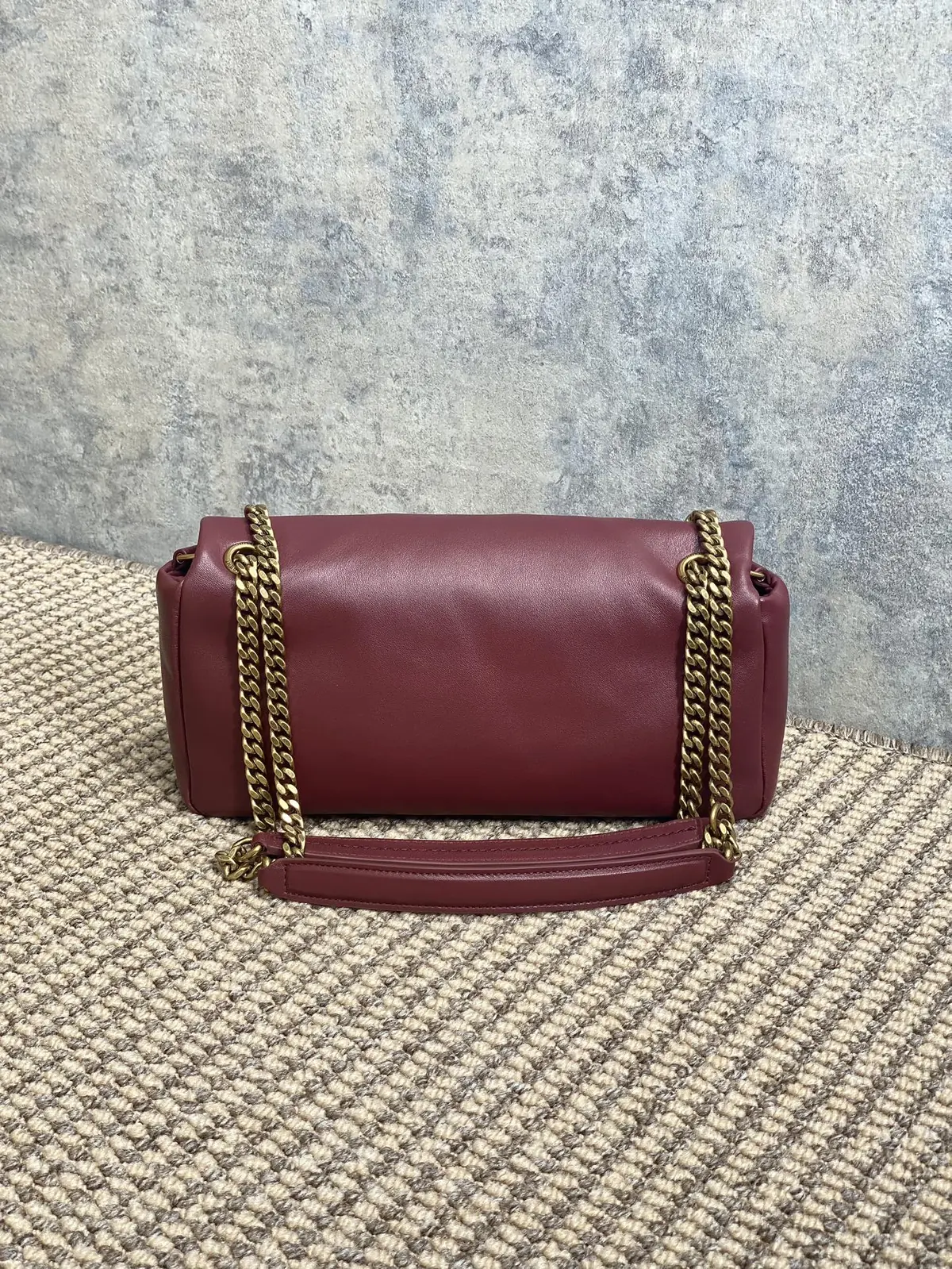 YSL Style Gold Leather Wallet Lookbook Reference image 2