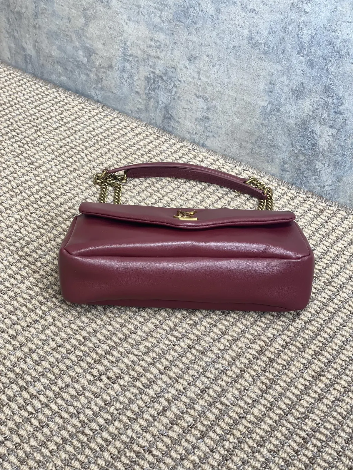 YSL Style Gold Leather Wallet Lookbook Reference image 3