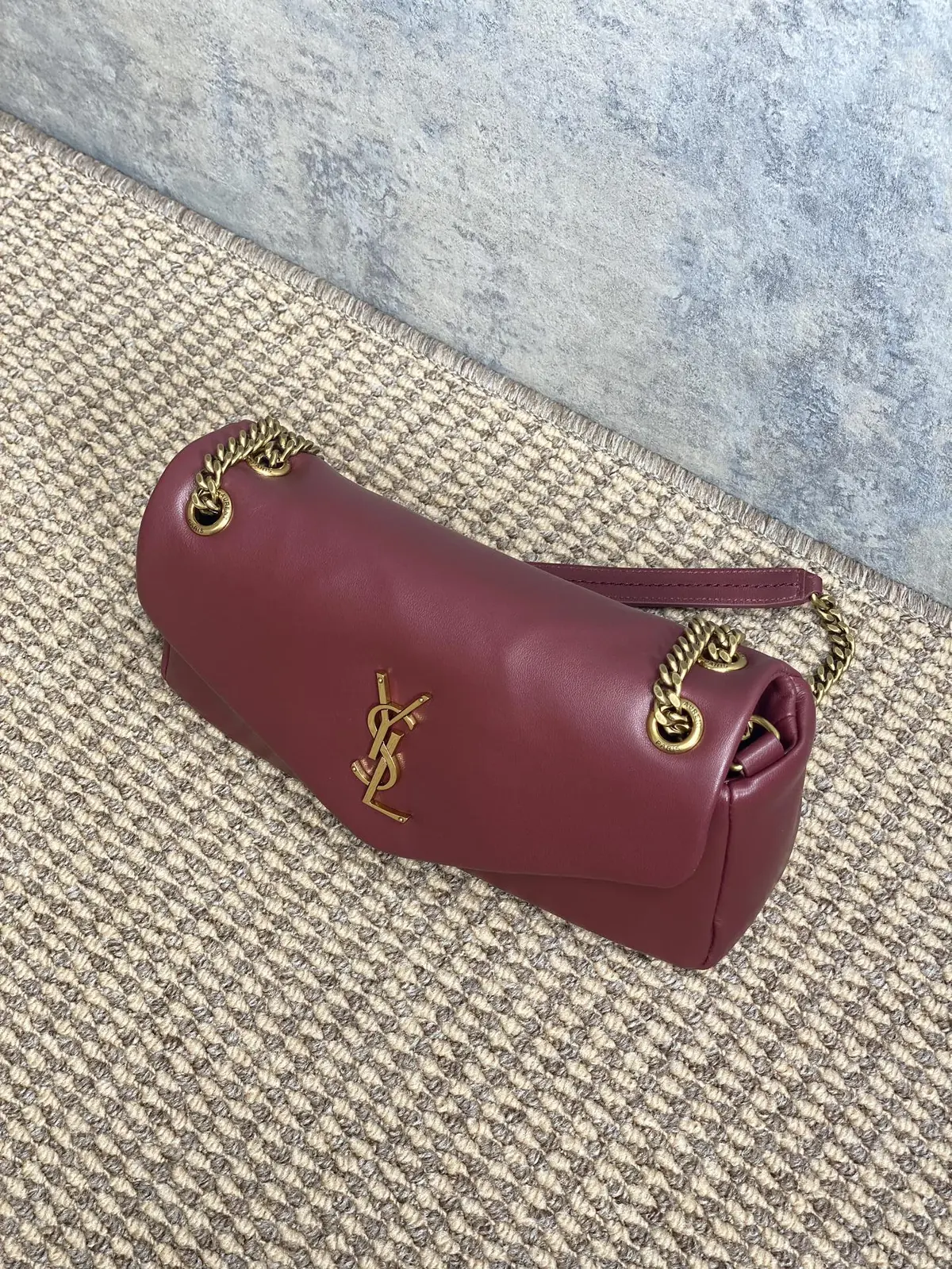 YSL Style Gold Leather Wallet Lookbook Reference image 4