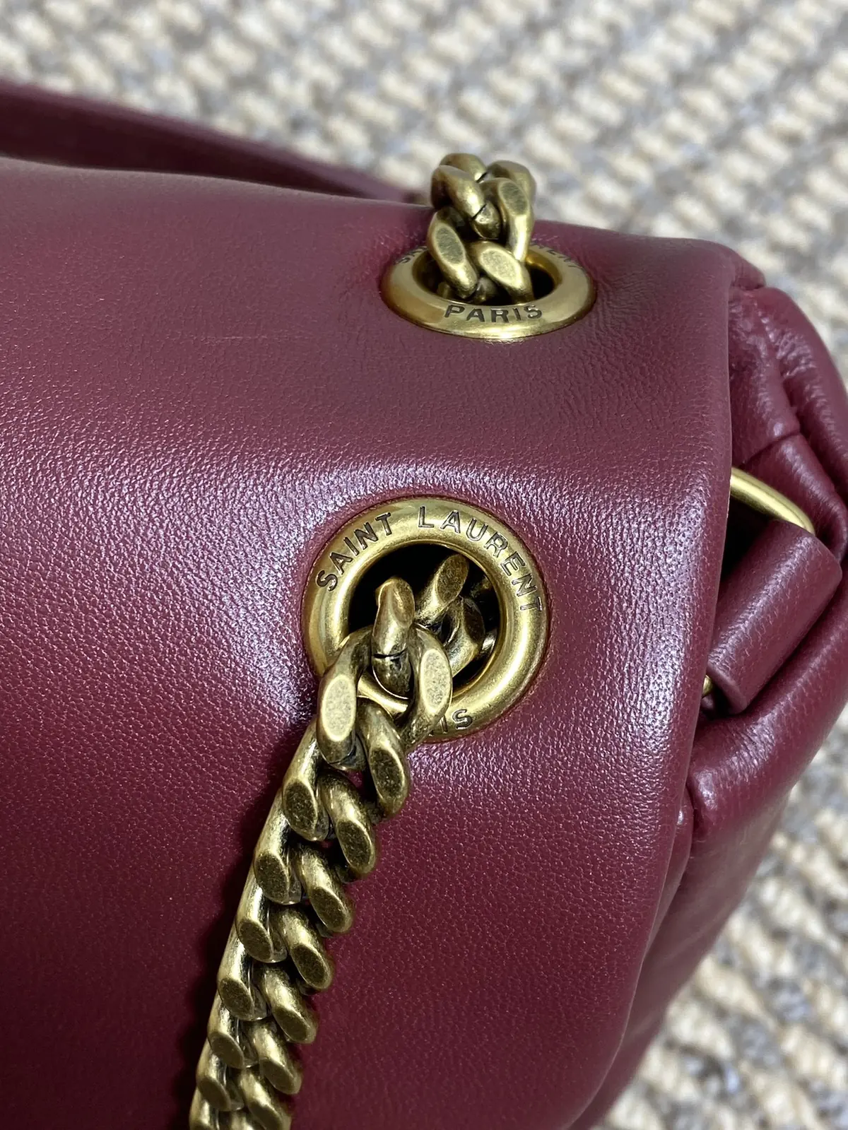 YSL Style Gold Leather Wallet Lookbook Reference image 6