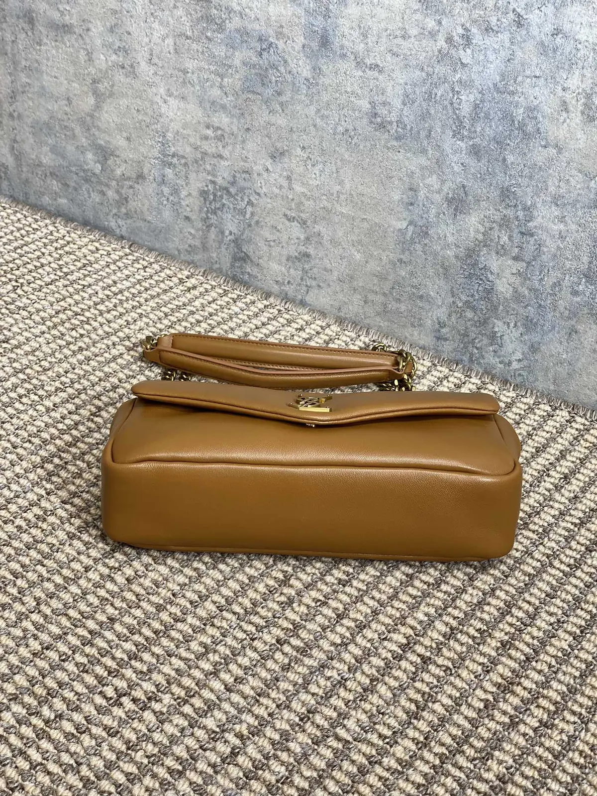 YSL Style Gold Leather Wallet Lookbook Reference image 3