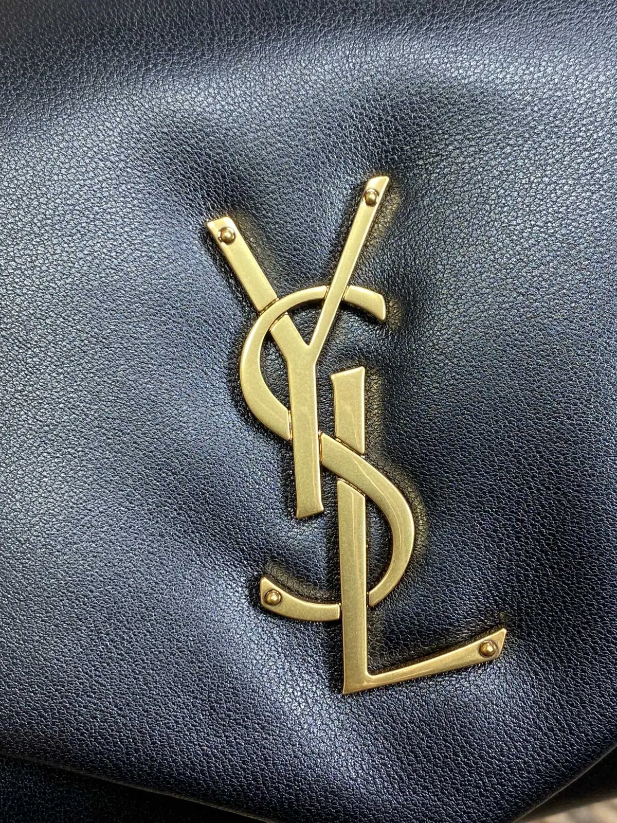 YSL Style Gold Leather Wallet Lookbook Reference image 5