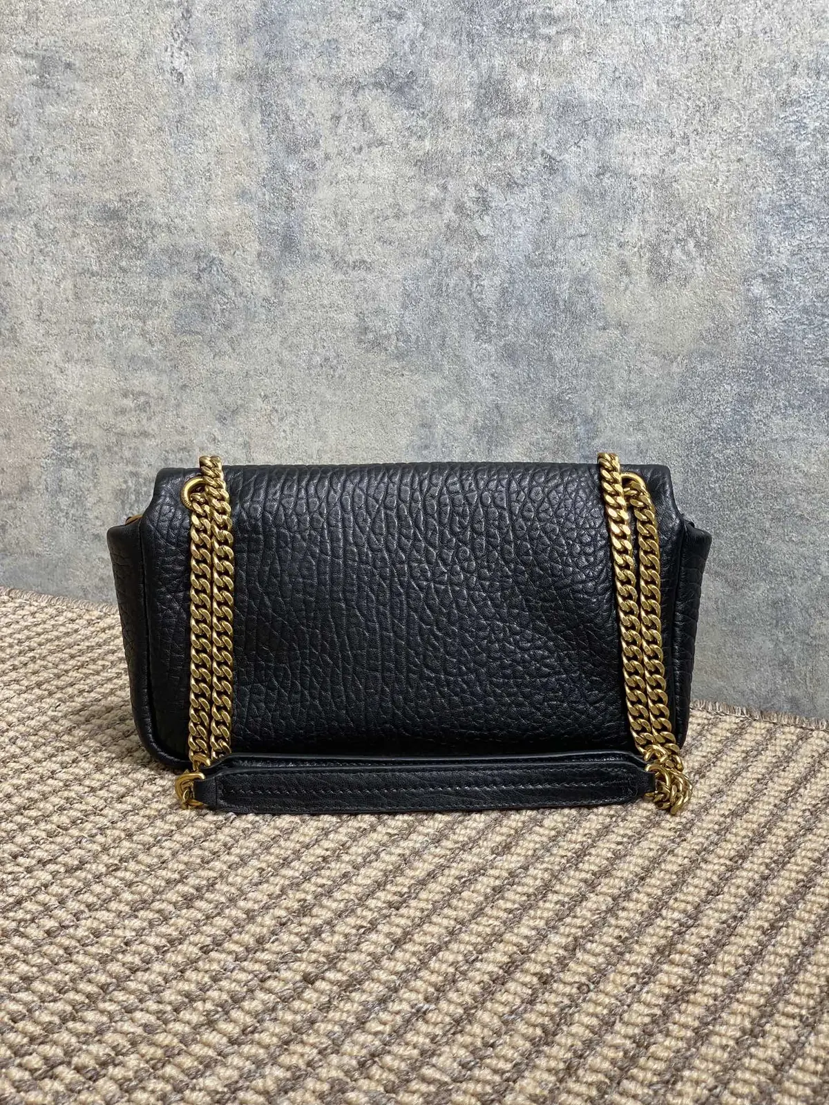 YSL Style Gold Leather Wallet Lookbook Reference image 2