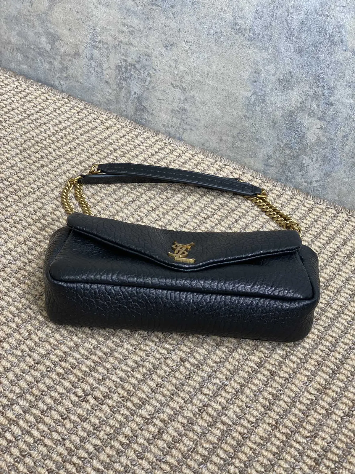 YSL Style Gold Leather Wallet Lookbook Reference image 3