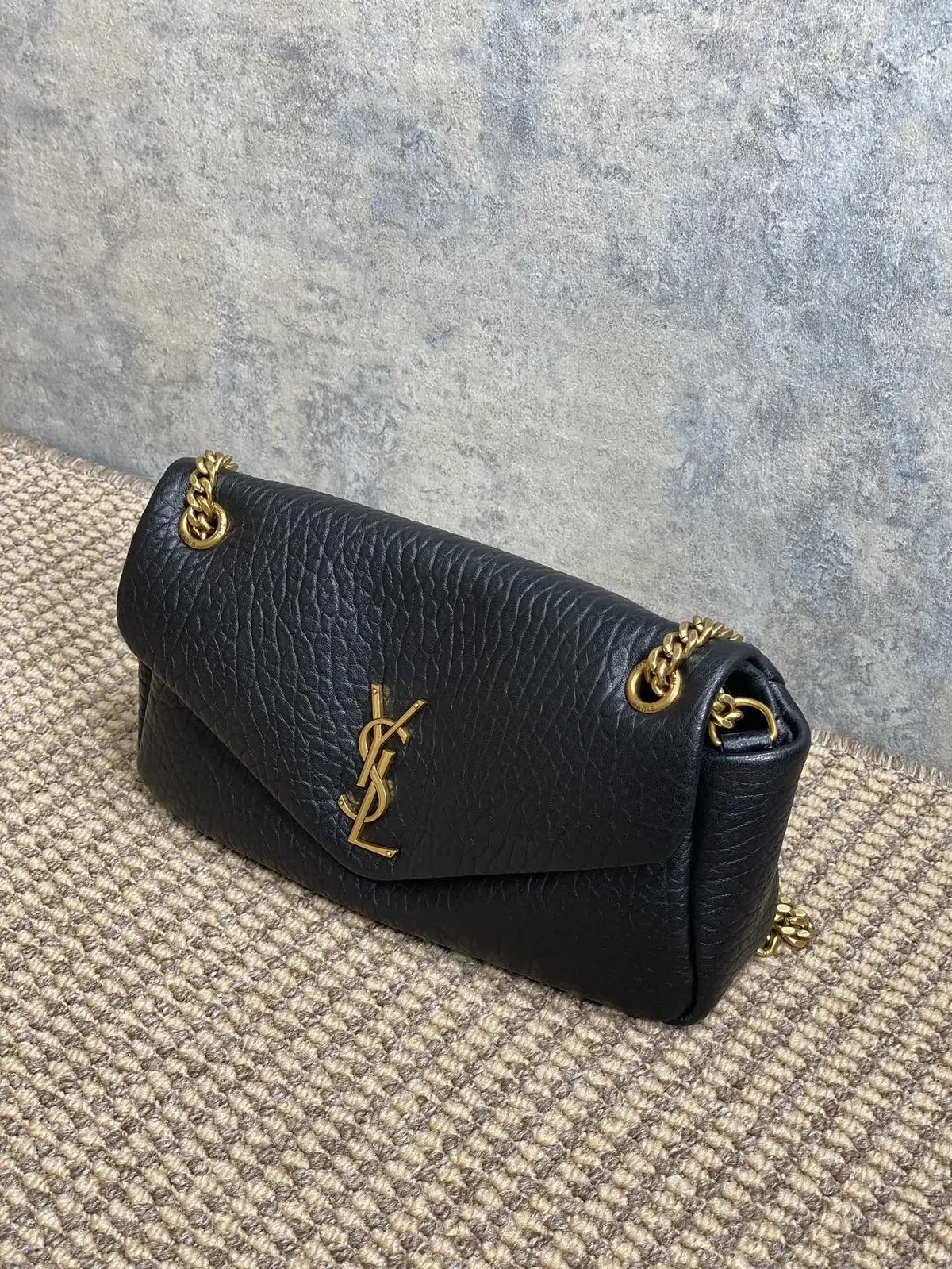 YSL Style Gold Leather Wallet Lookbook Reference image 4