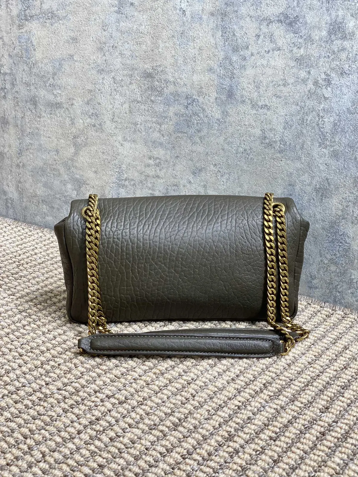 YSL Style Gold Leather Wallet Lookbook Reference image 2