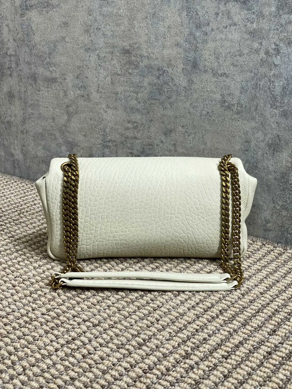 YSL Style Gold Leather Wallet Lookbook Reference image 2