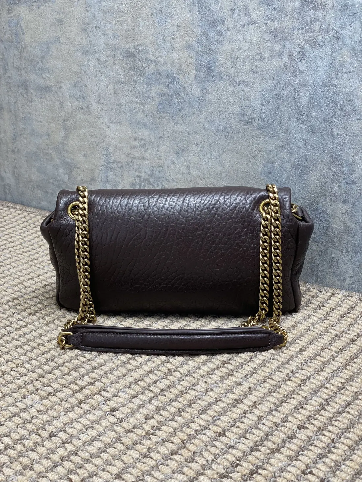 YSL Style Gold Leather Wallet Lookbook Reference image 2