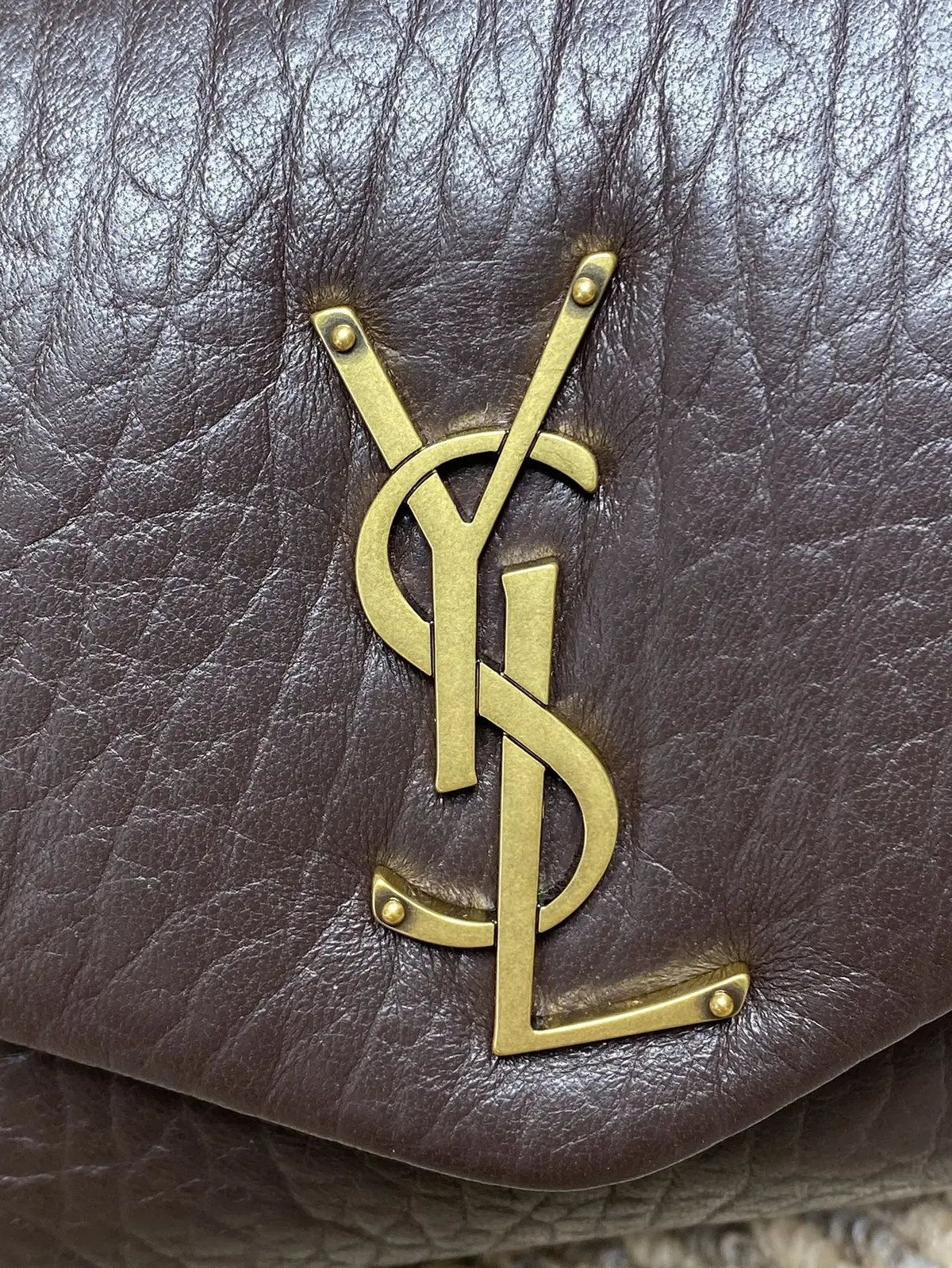 YSL Style Gold Leather Wallet Lookbook Reference image 6