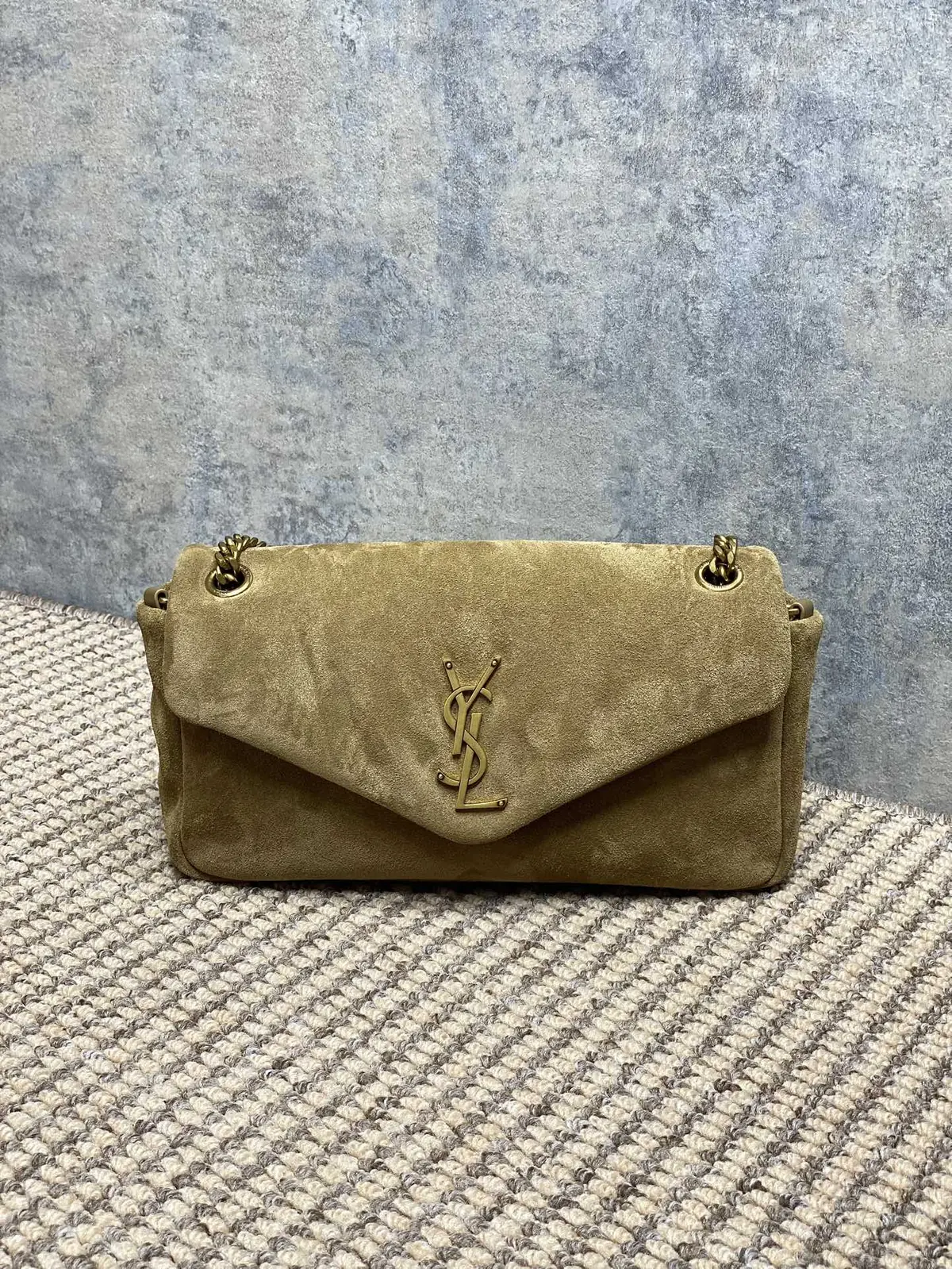 YSL Style Gold Leather Wallet Lookbook Reference image 1