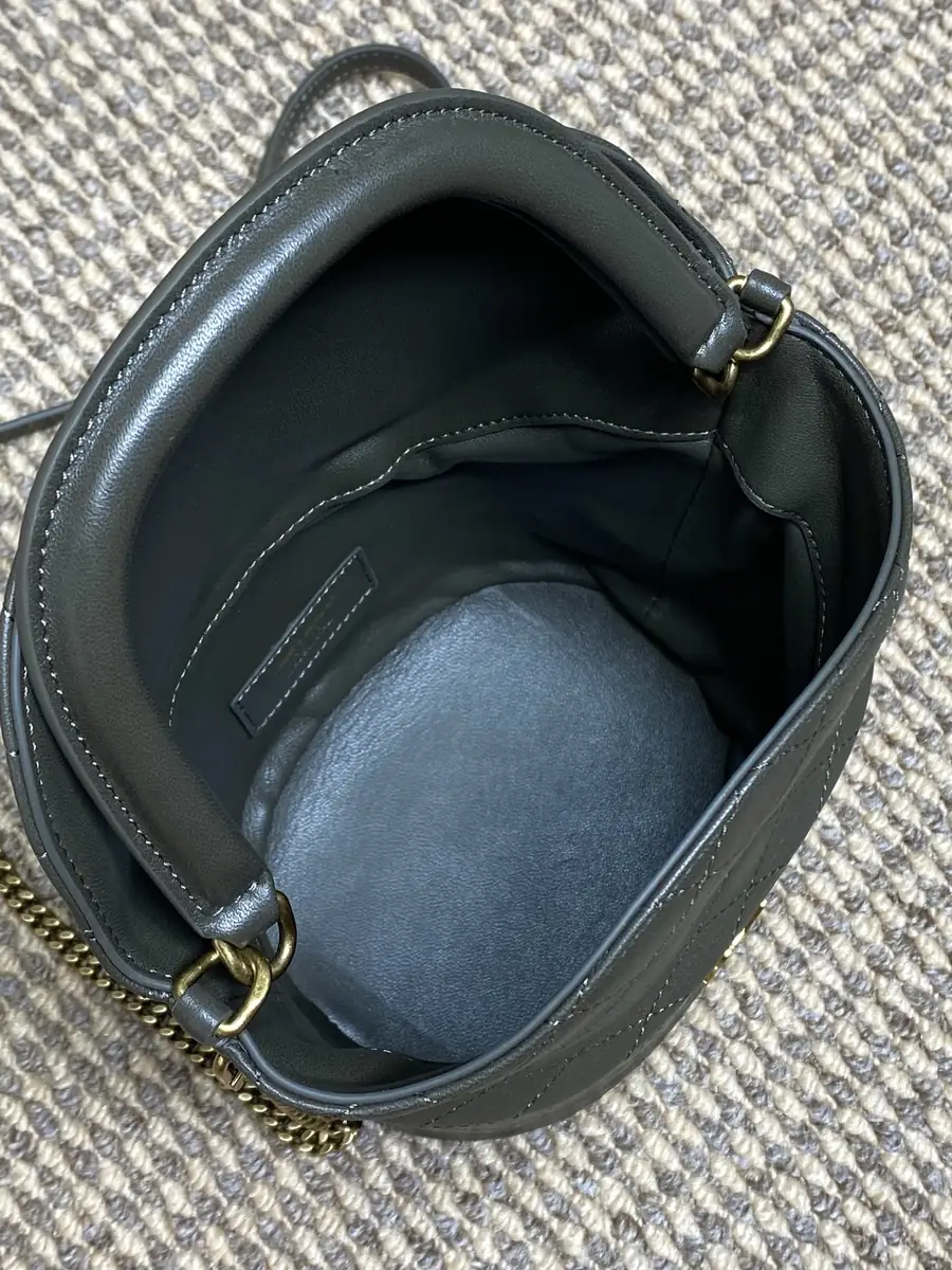 YSL Style Green Leather Chain Bag Bags Chain Bag detail image 9 from source 729378