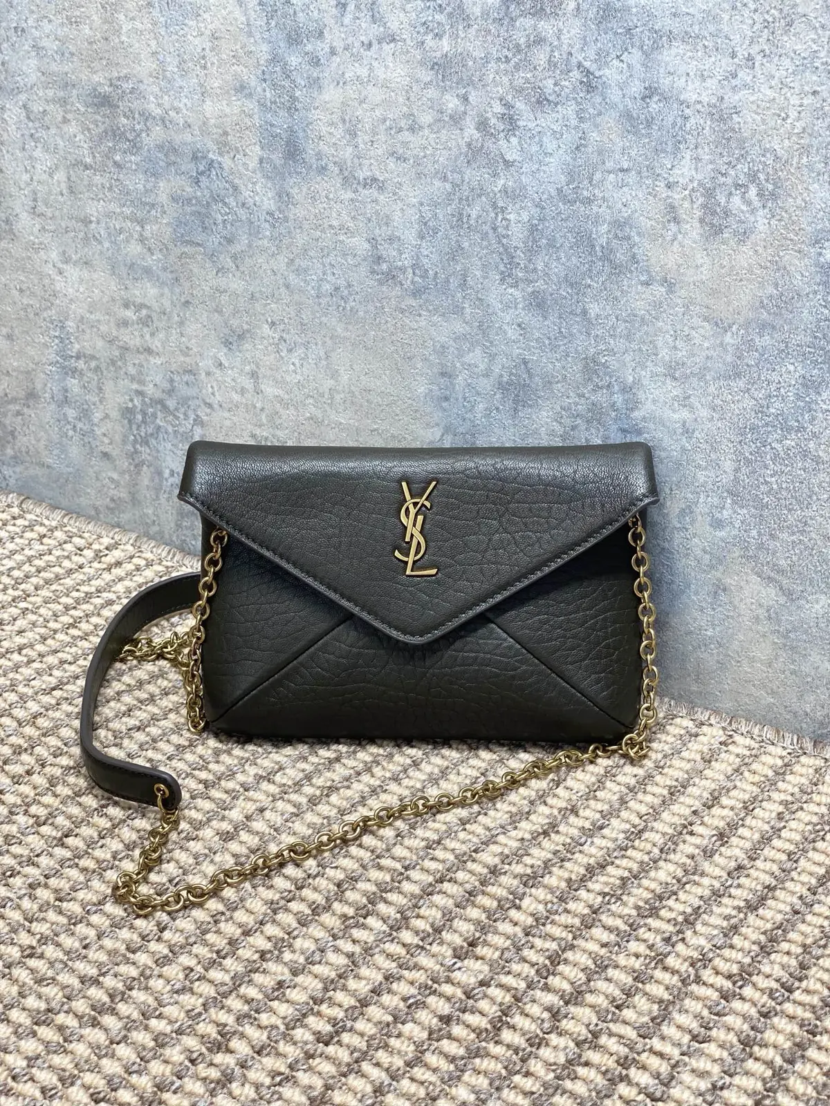 YSL Style Green Leather Chain Bag Bags Chain Bag detail image 1 from source 729395