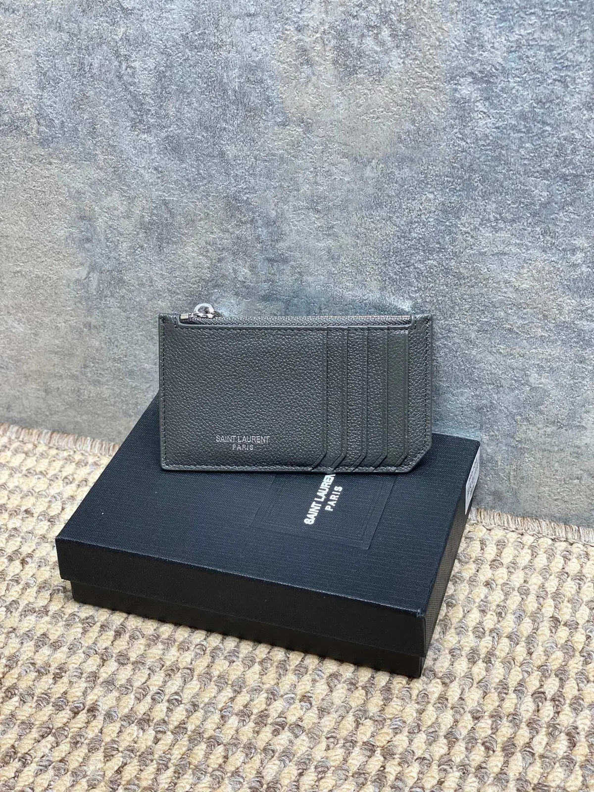 YSL Style Leather Card Holder Lookbook Reference image 1