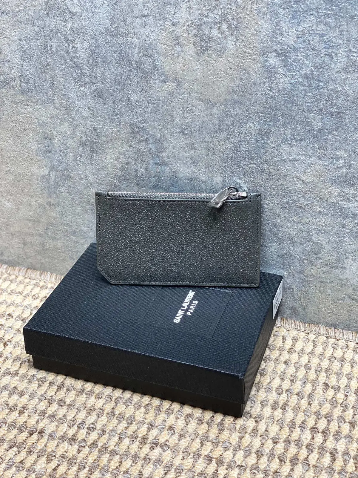 YSL Style Leather Card Holder Lookbook Reference image 2