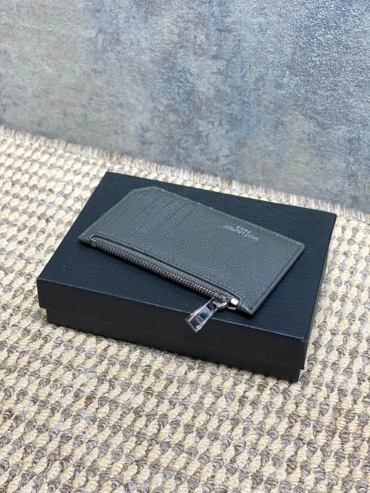 YSL Style Leather Card Holder Lookbook Reference image 6