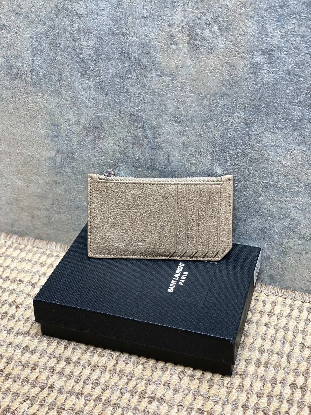 YSL Style Leather Card Holder Lookbook Reference image 1