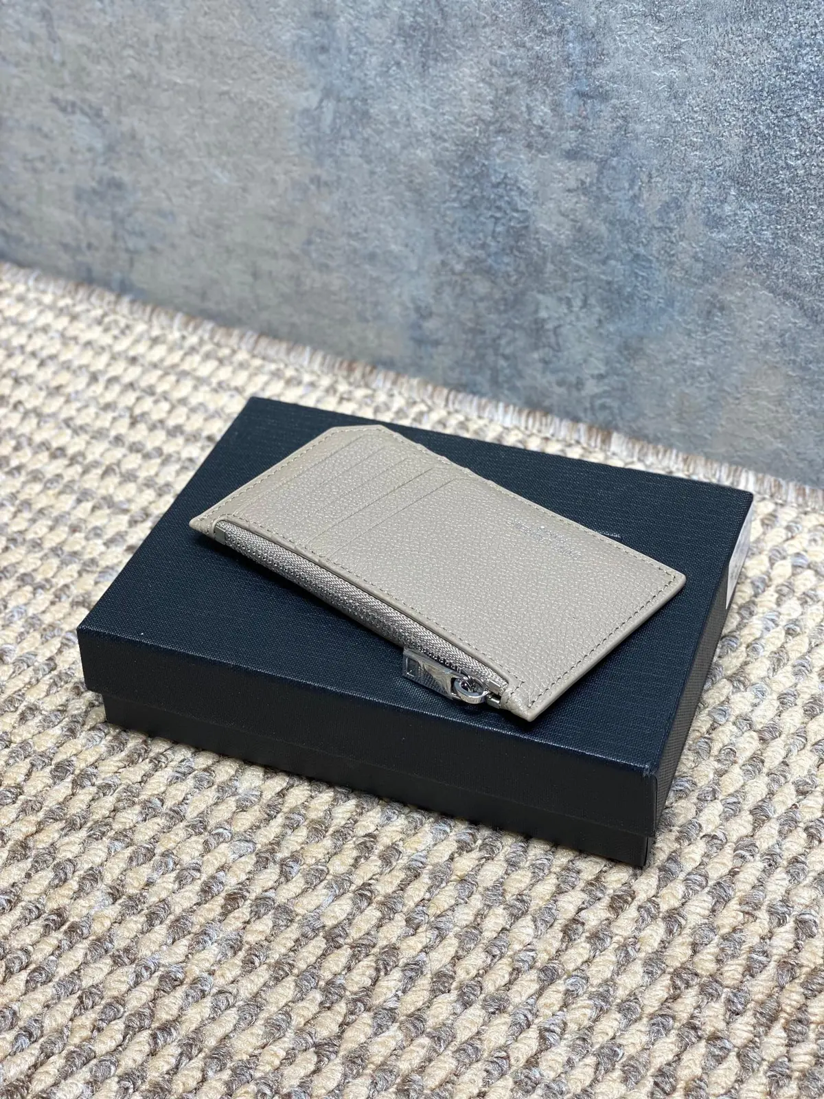 YSL Style Leather Card Holder Lookbook Reference image 6