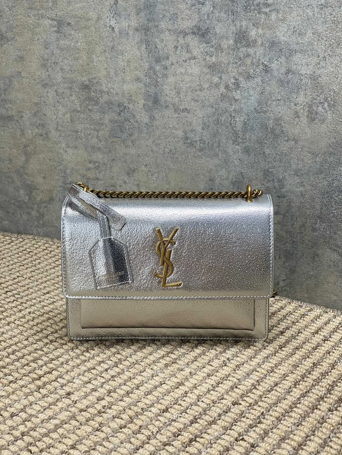 YSL Style Leather Chain Bag Lookbook Reference image 1