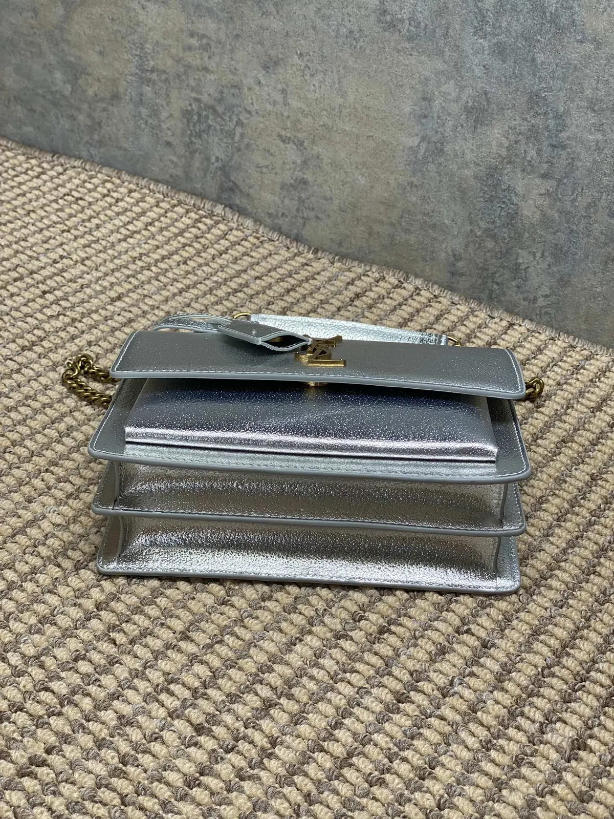 YSL Style Leather Chain Bag Lookbook Reference image 5