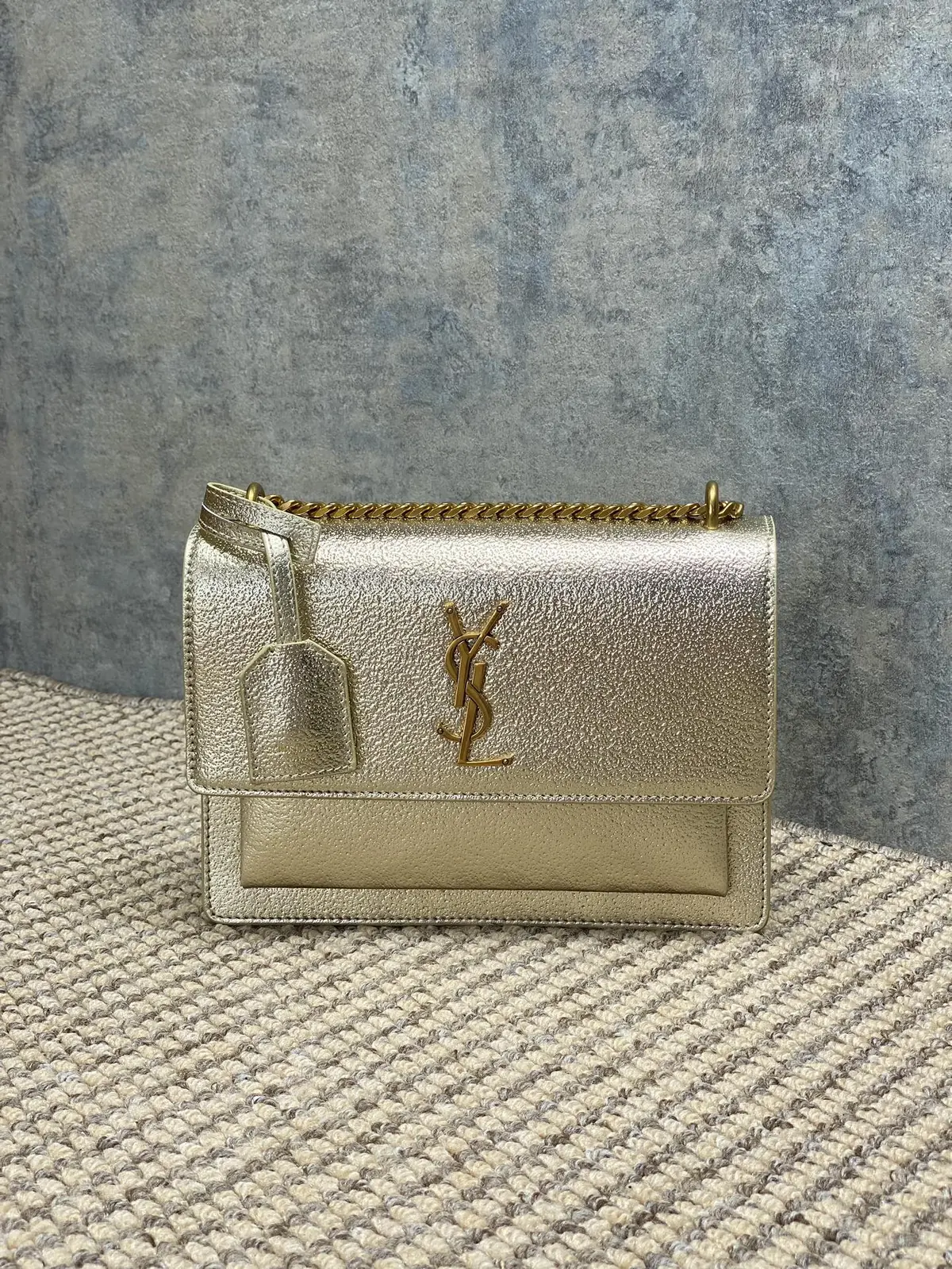YSL Style Leather Chain Bag Lookbook Reference image 1