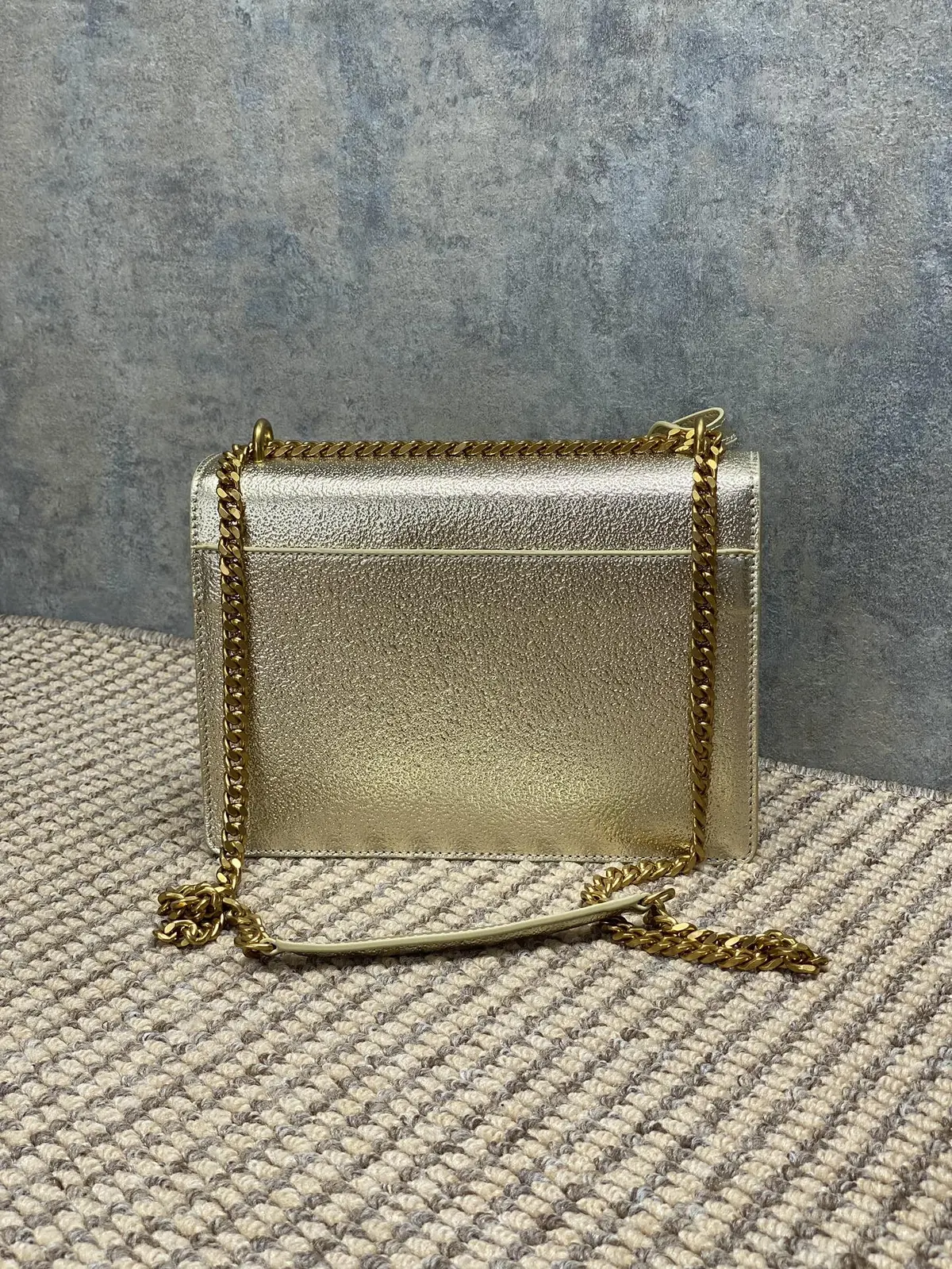 YSL Style Leather Chain Bag Lookbook Reference image 2