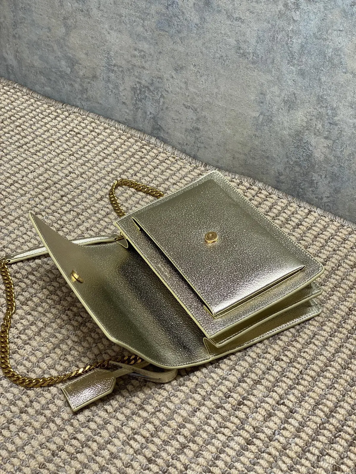 YSL Style Leather Chain Bag Lookbook Reference image 6