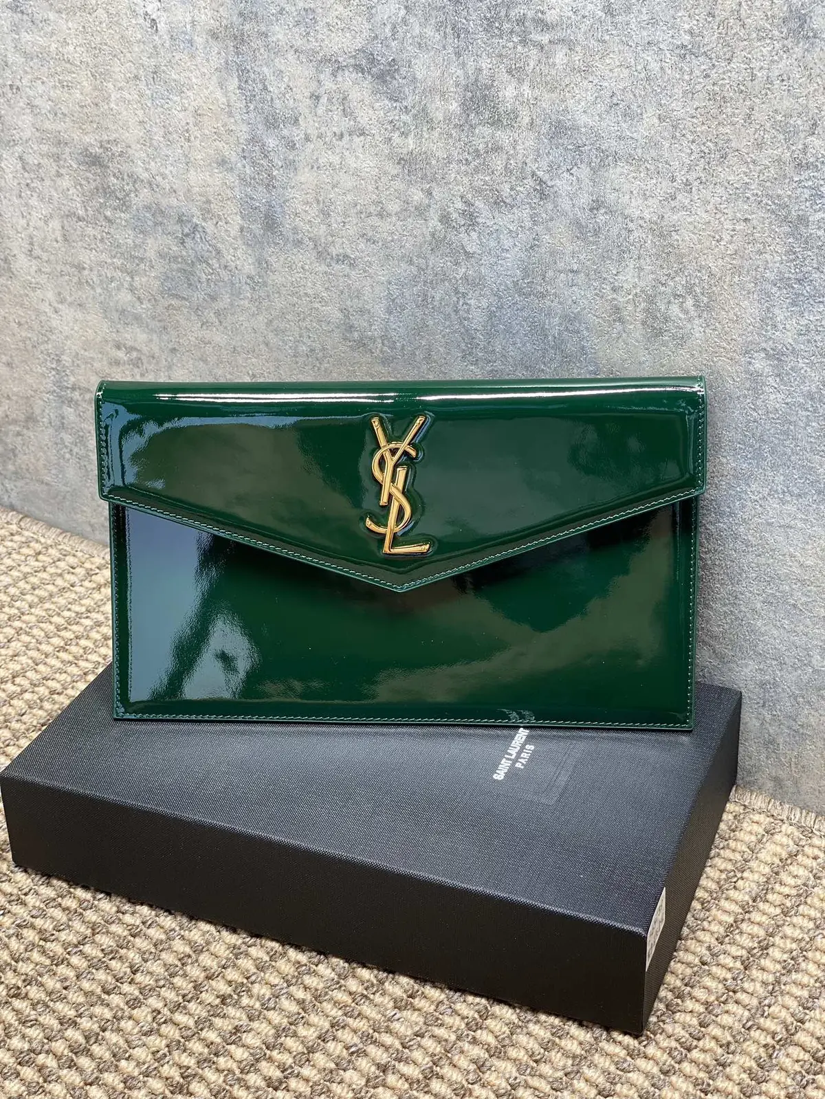 YSL Style Leather Clutch Lookbook Reference image 1