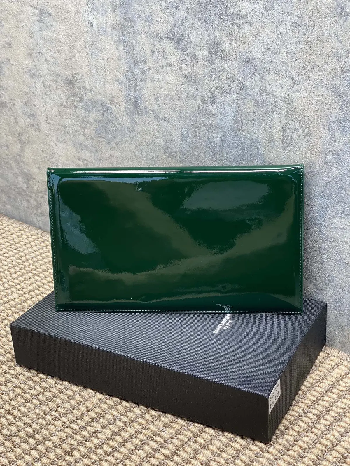 YSL Style Leather Clutch Lookbook Reference image 2