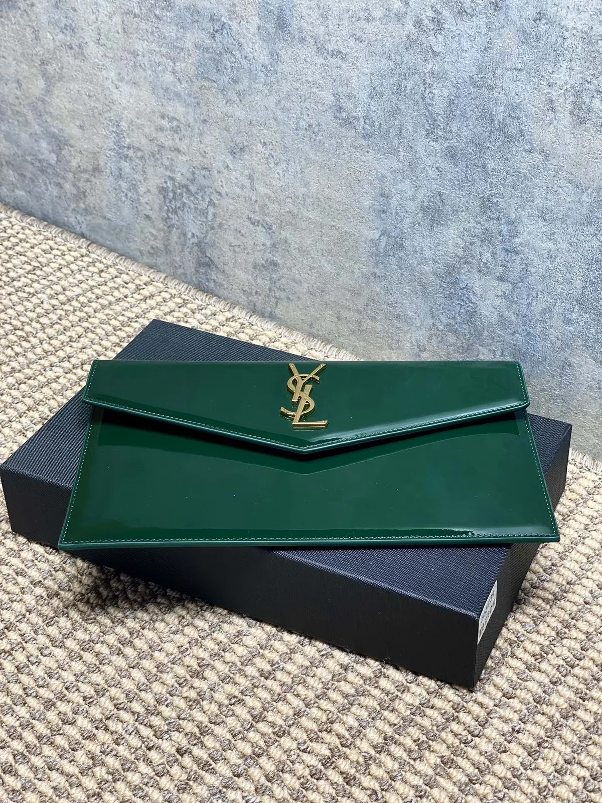 YSL Style Leather Clutch Lookbook Reference image 3