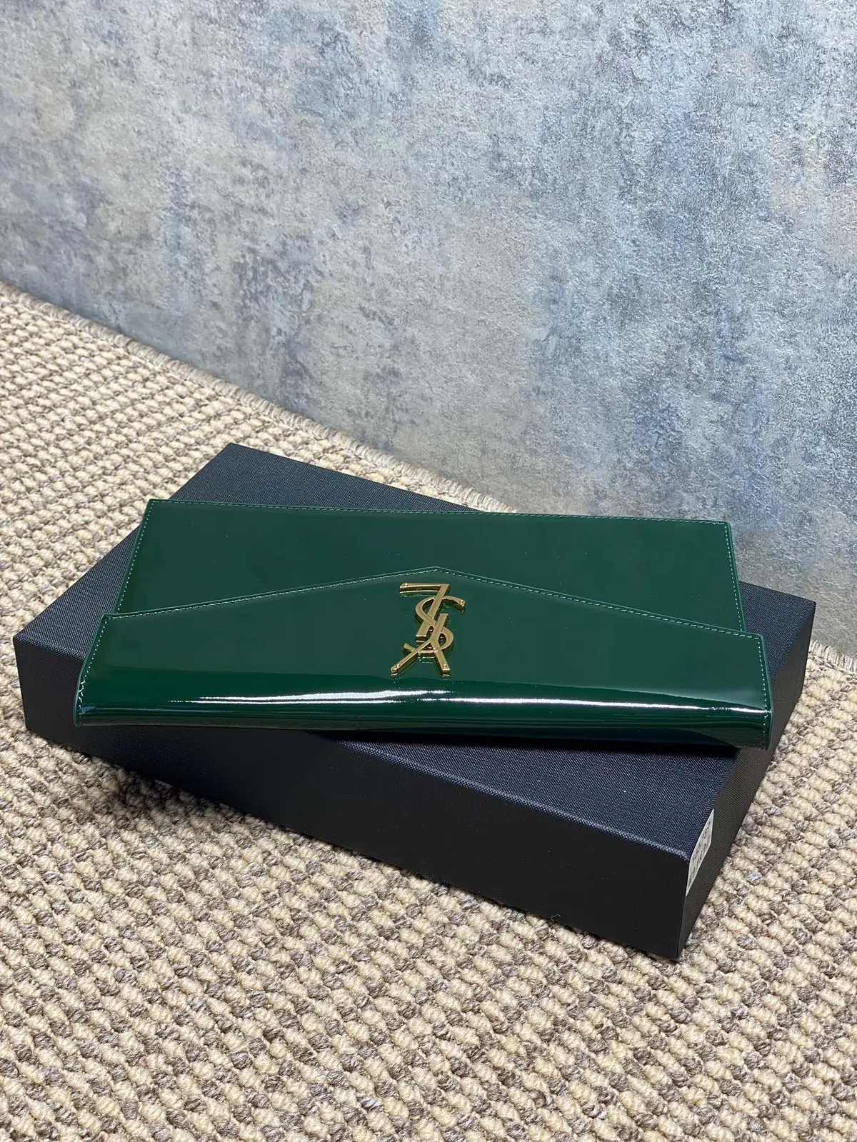 YSL Style Leather Clutch Lookbook Reference image 4