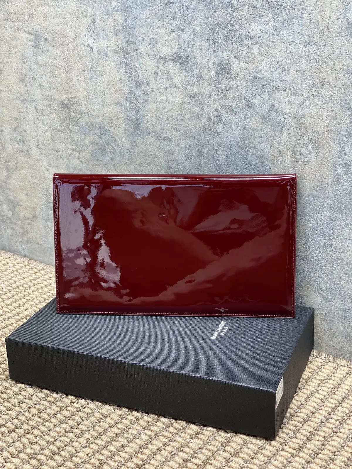 YSL Style Leather Clutch Lookbook Reference image 2