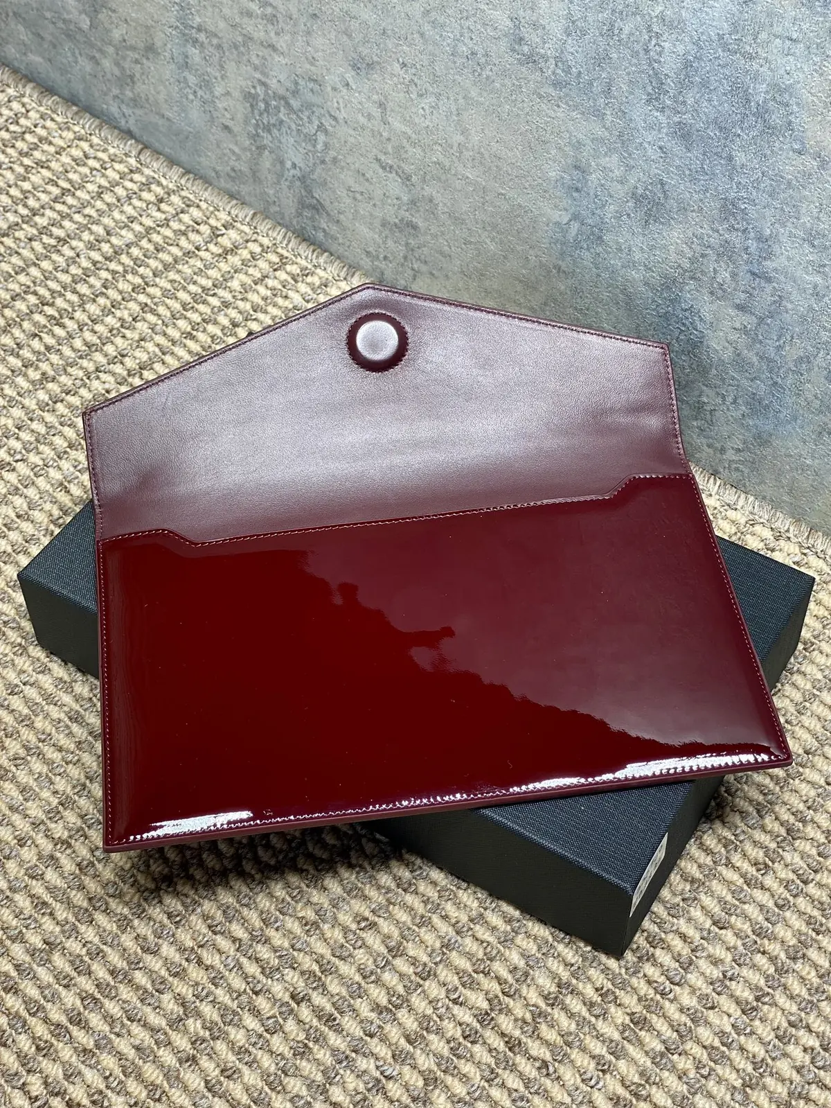 YSL Style Leather Clutch Lookbook Reference image 6