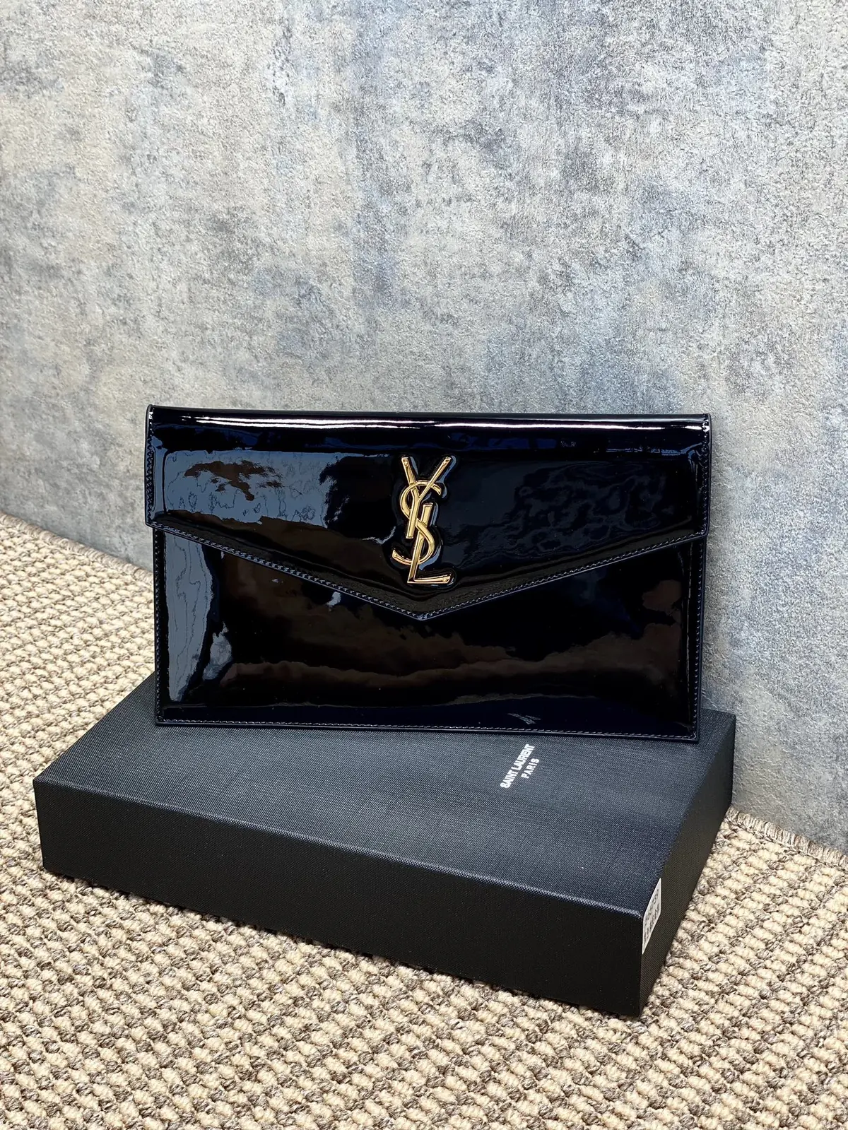 YSL Style Leather Clutch Lookbook Reference image 1