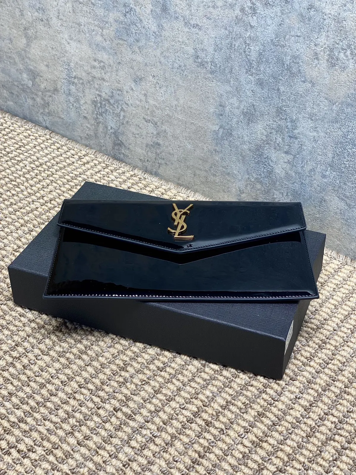 YSL Style Leather Clutch Lookbook Reference image 3