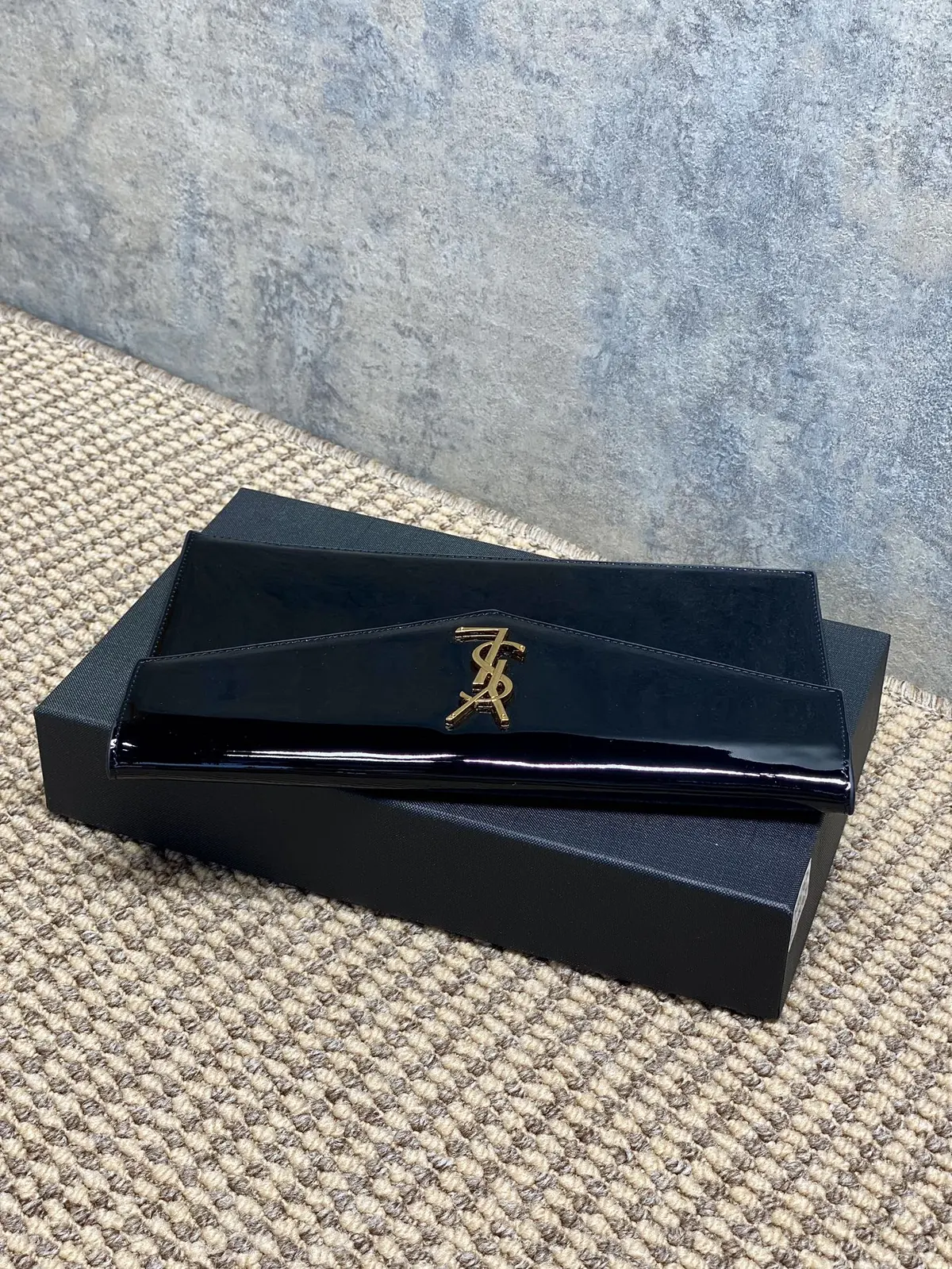 YSL Style Leather Clutch Lookbook Reference image 4
