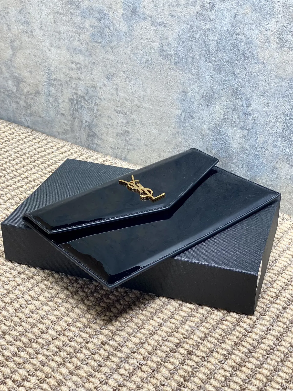 YSL Style Leather Clutch Lookbook Reference image 5