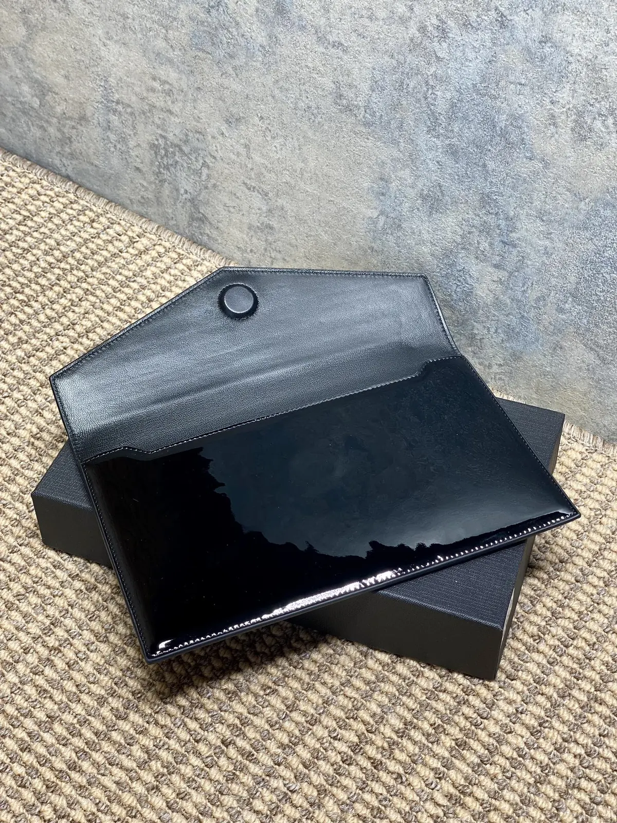 YSL Style Leather Clutch Lookbook Reference image 6