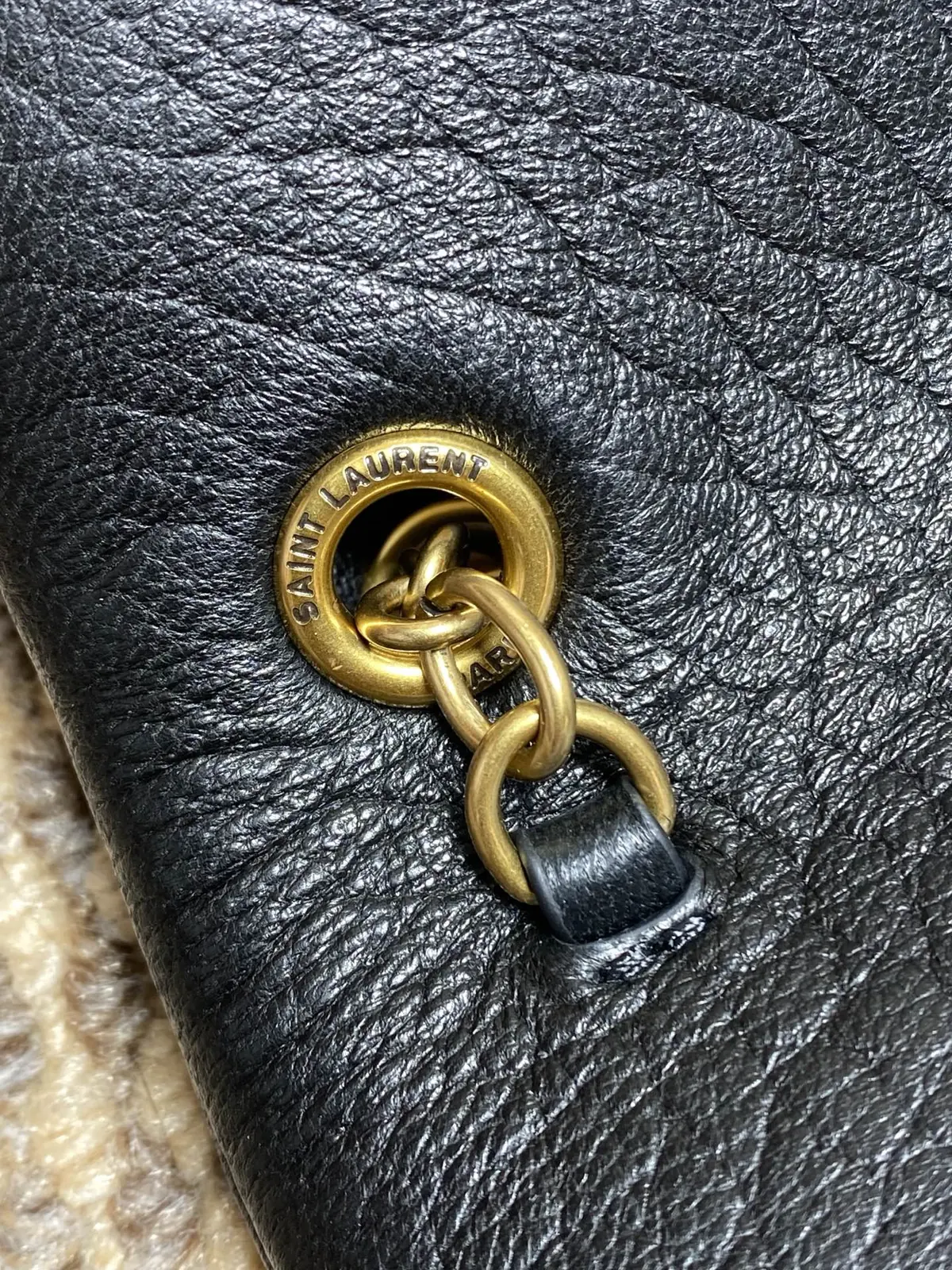 YSL Style Leather Shoulder Bag Bags Shoulder Bag detail image 7 from source 729421