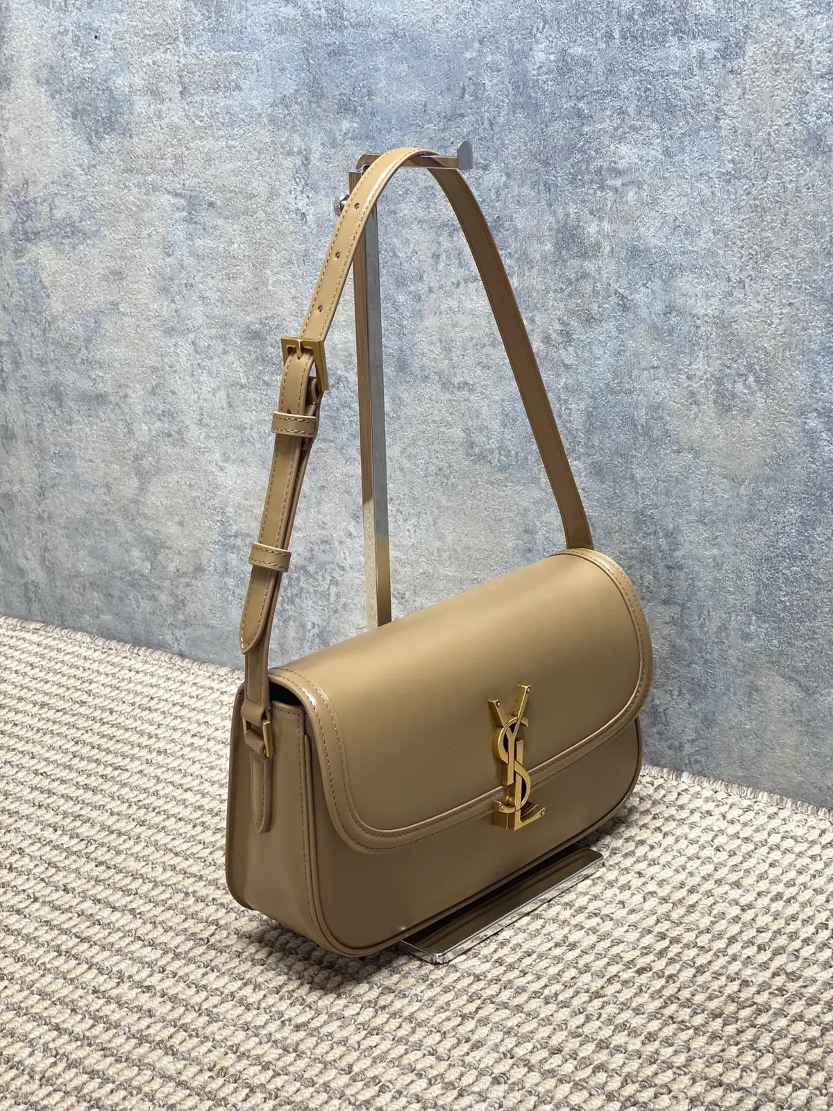 YSL Style Leather Shoulder Bag Lookbook Reference image 2