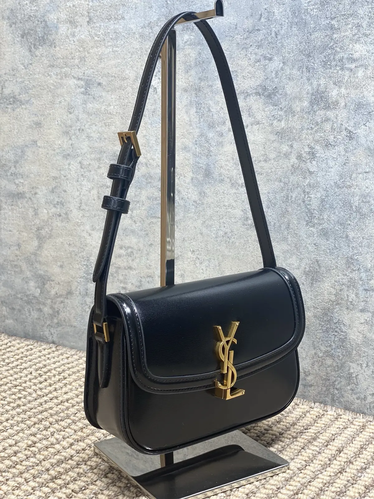 YSL Style Leather Shoulder Bag Lookbook Reference image 2